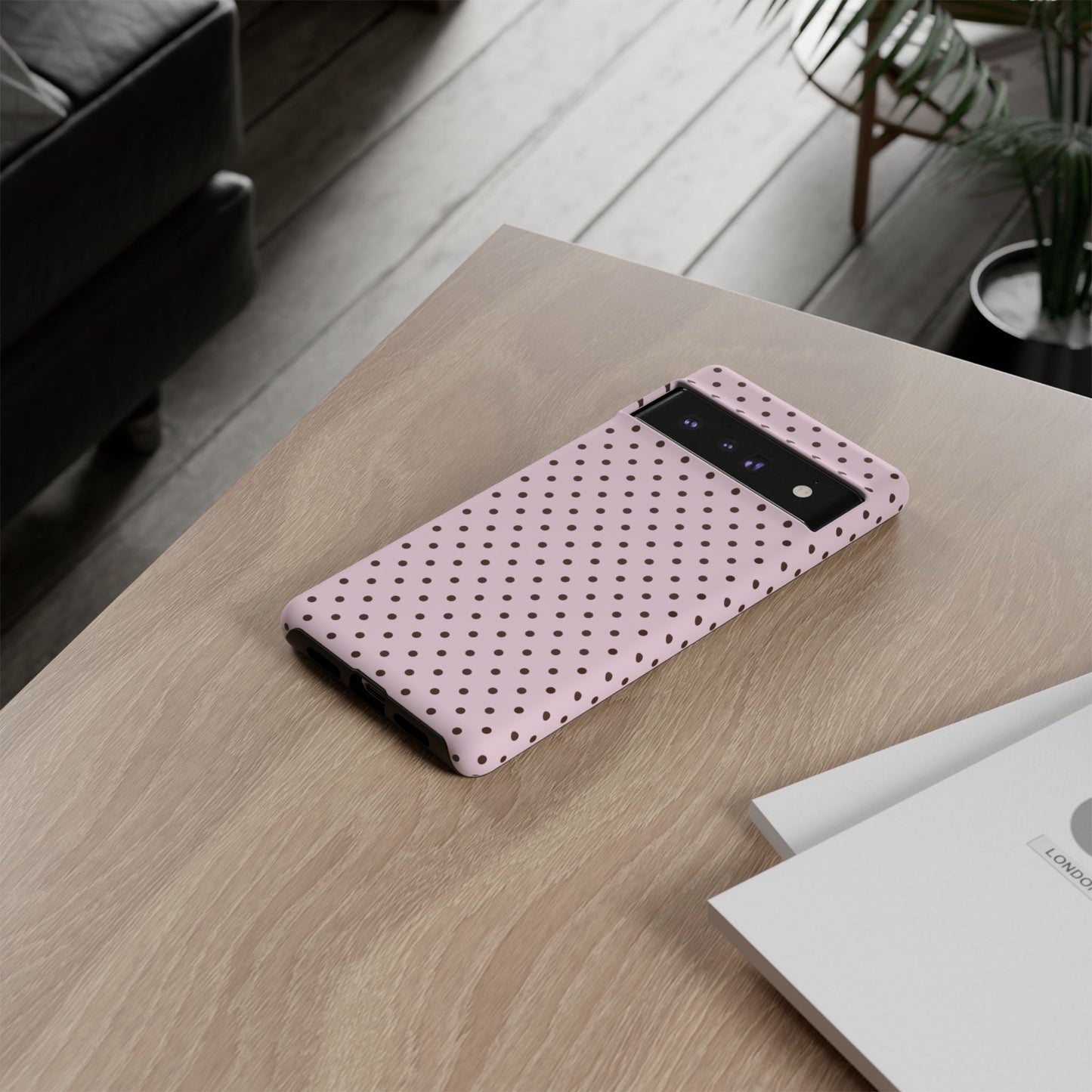 Light Pink Polka Dot Phone Case