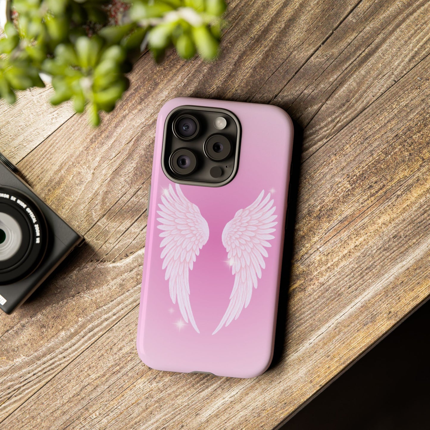 Pink Angel Wings Phone Case
