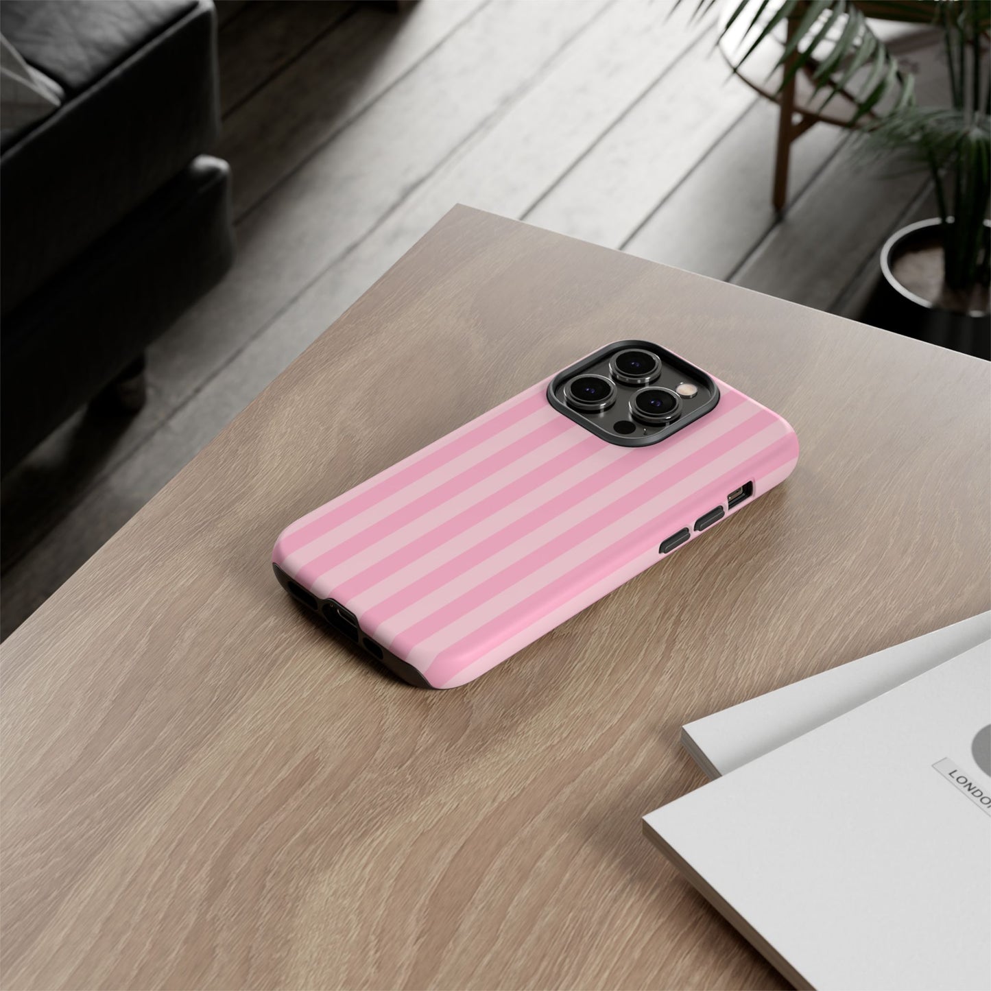 Pink Stripes Phone Case