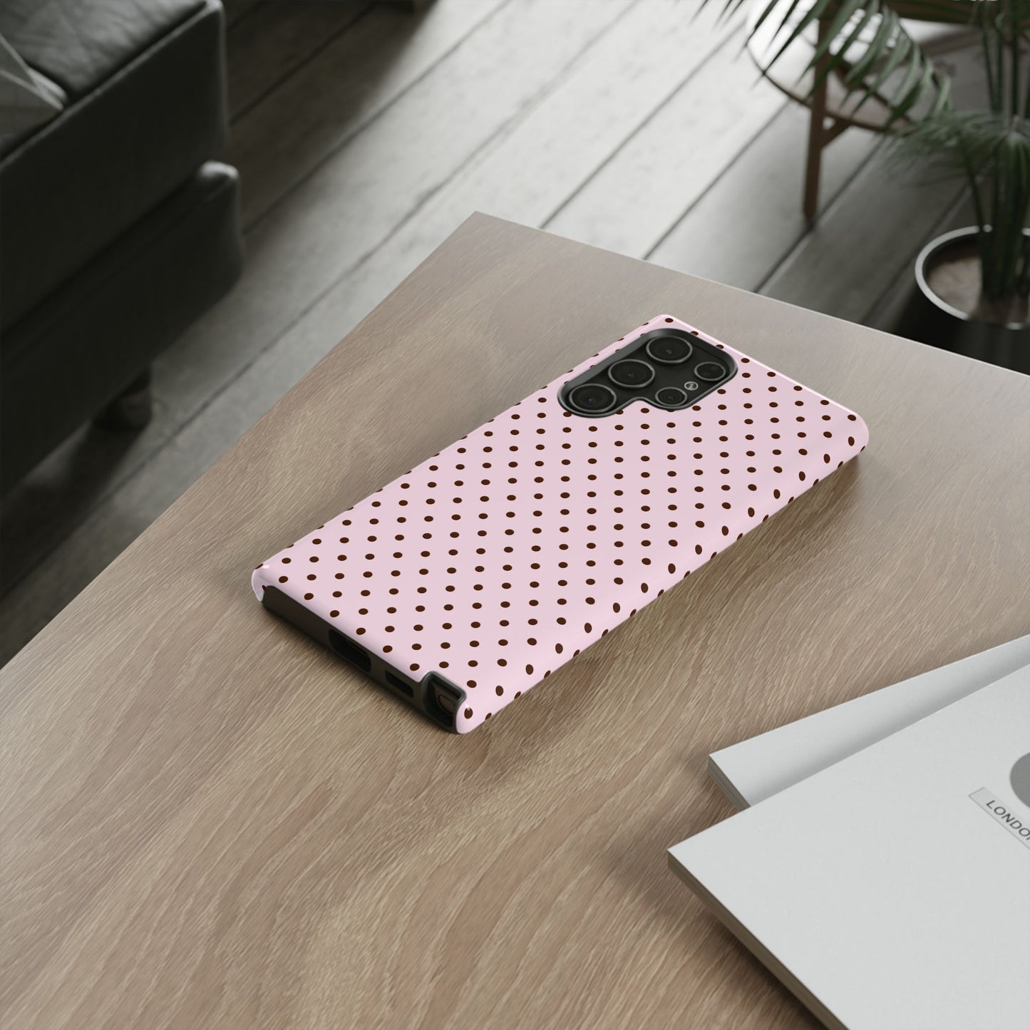 Light Pink Polka Dot Phone Case