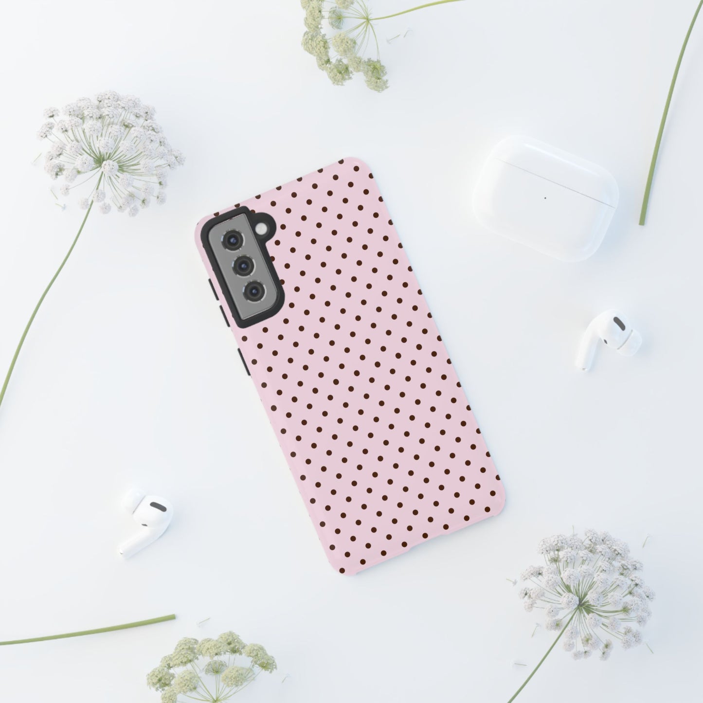 Light Pink Polka Dot Phone Case