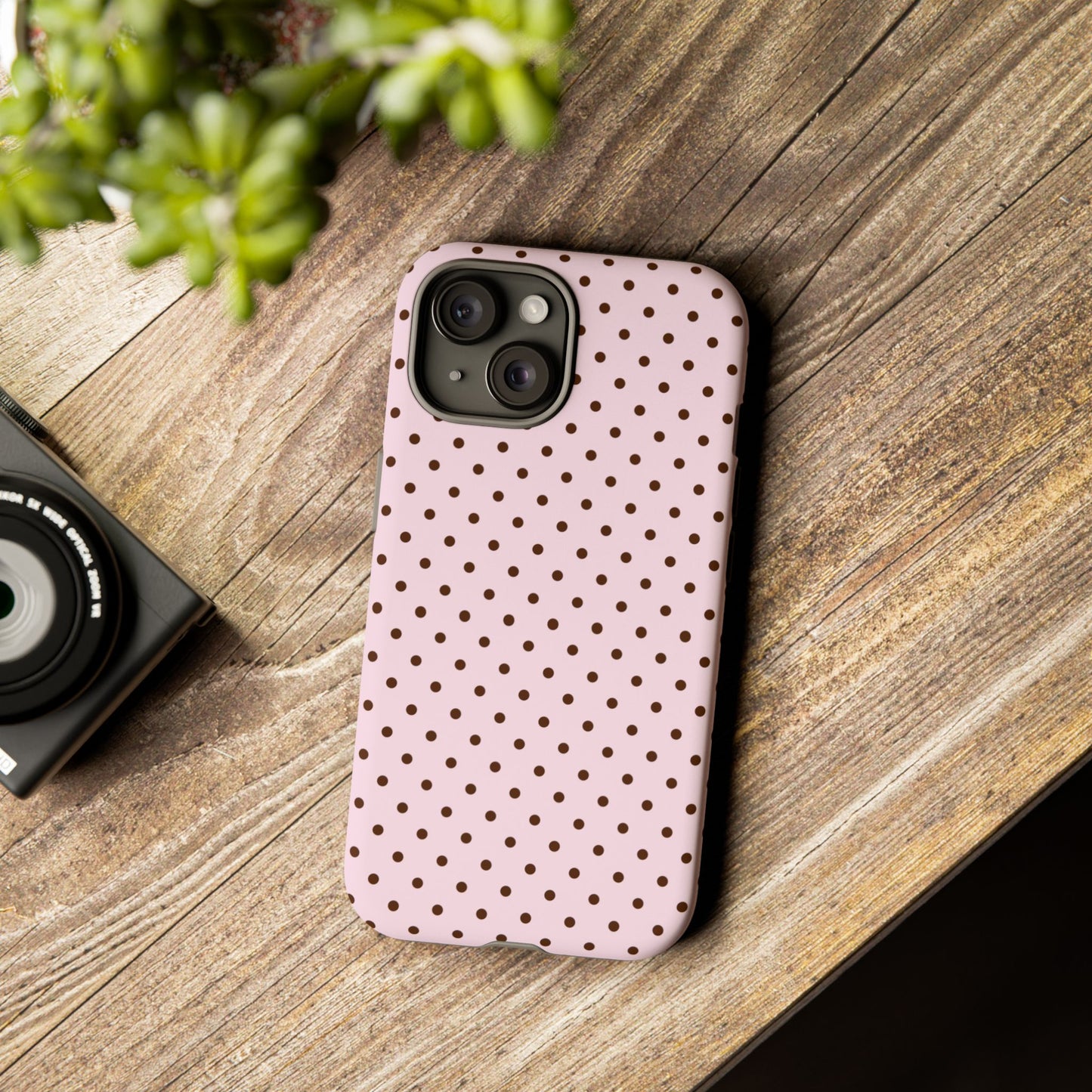 Light Pink Polka Dot Phone Case