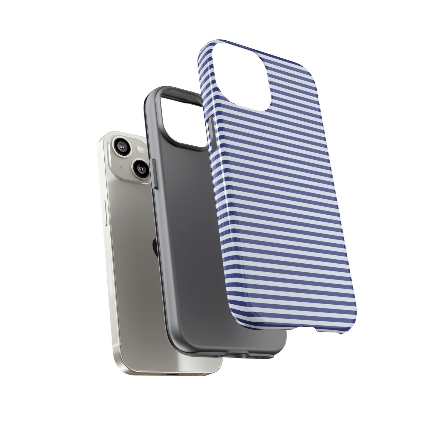 Navy Pinstripe Phone Case