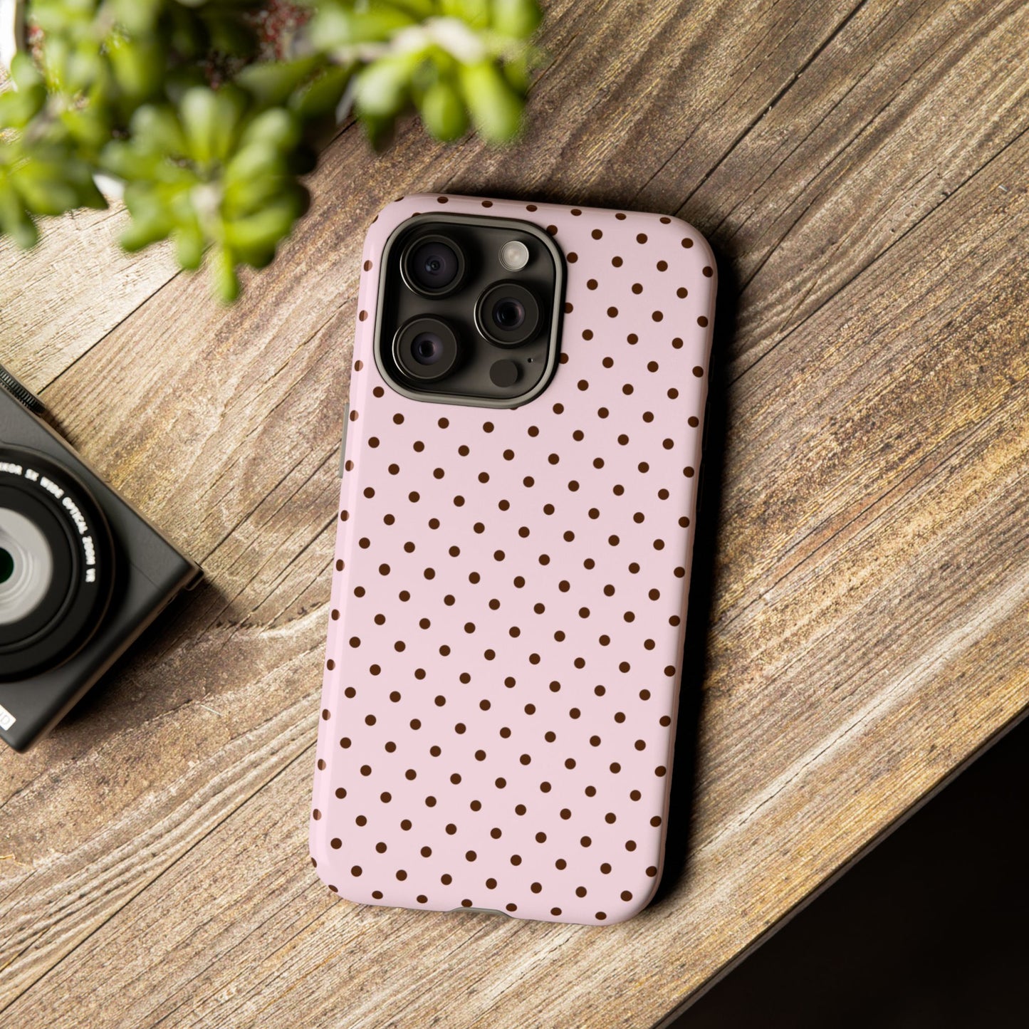 Light Pink Polka Dot Phone Case