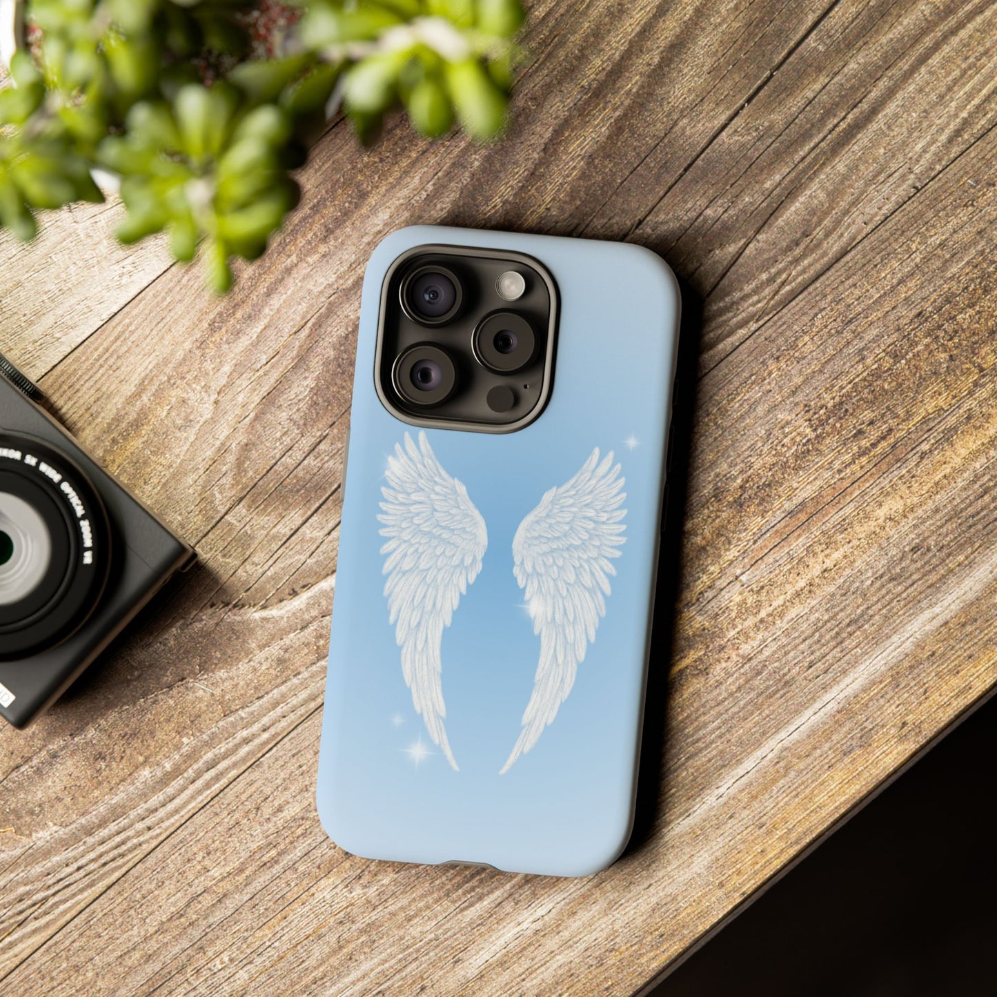 Blue Angel Wings Phone Case