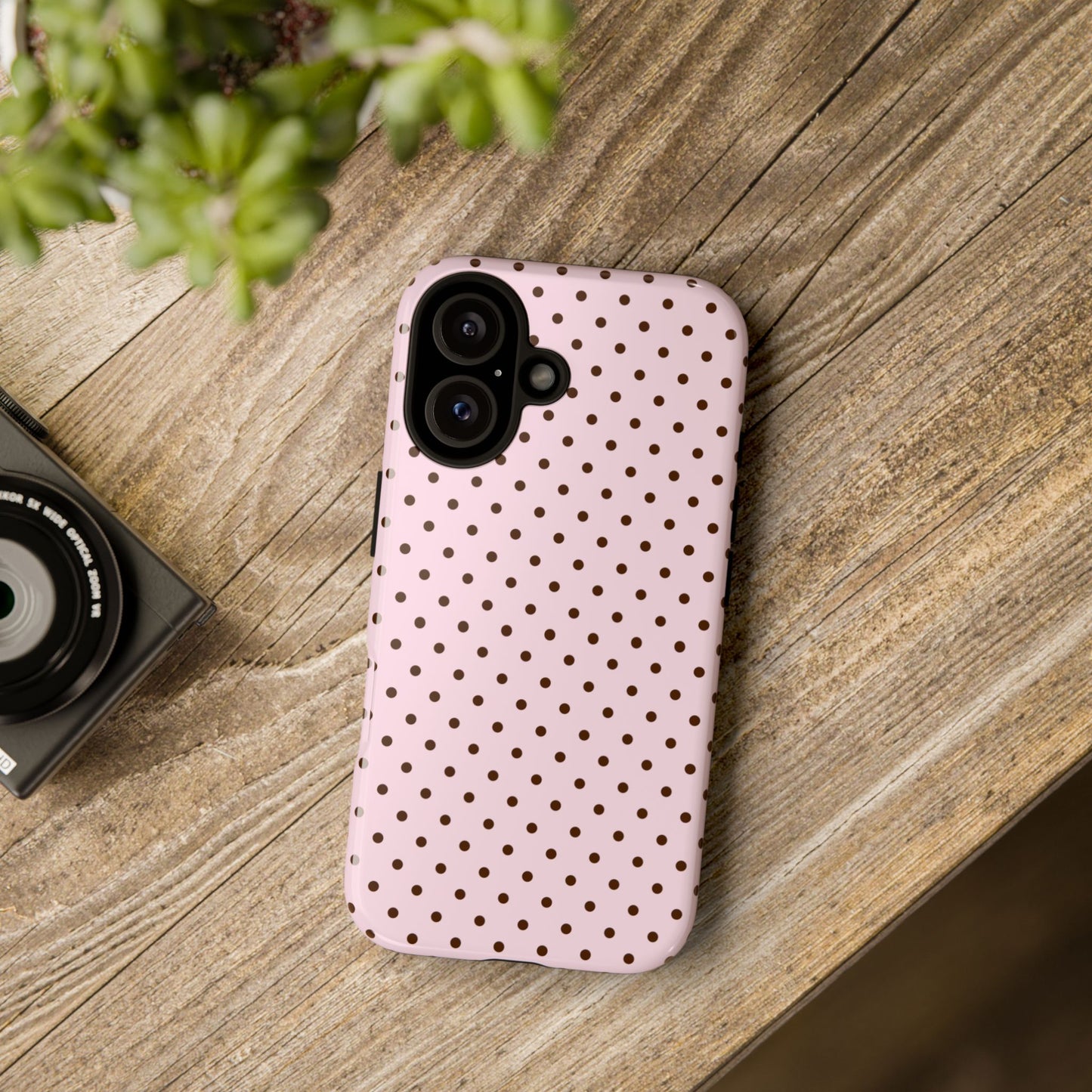 Light Pink Polka Dot Phone Case
