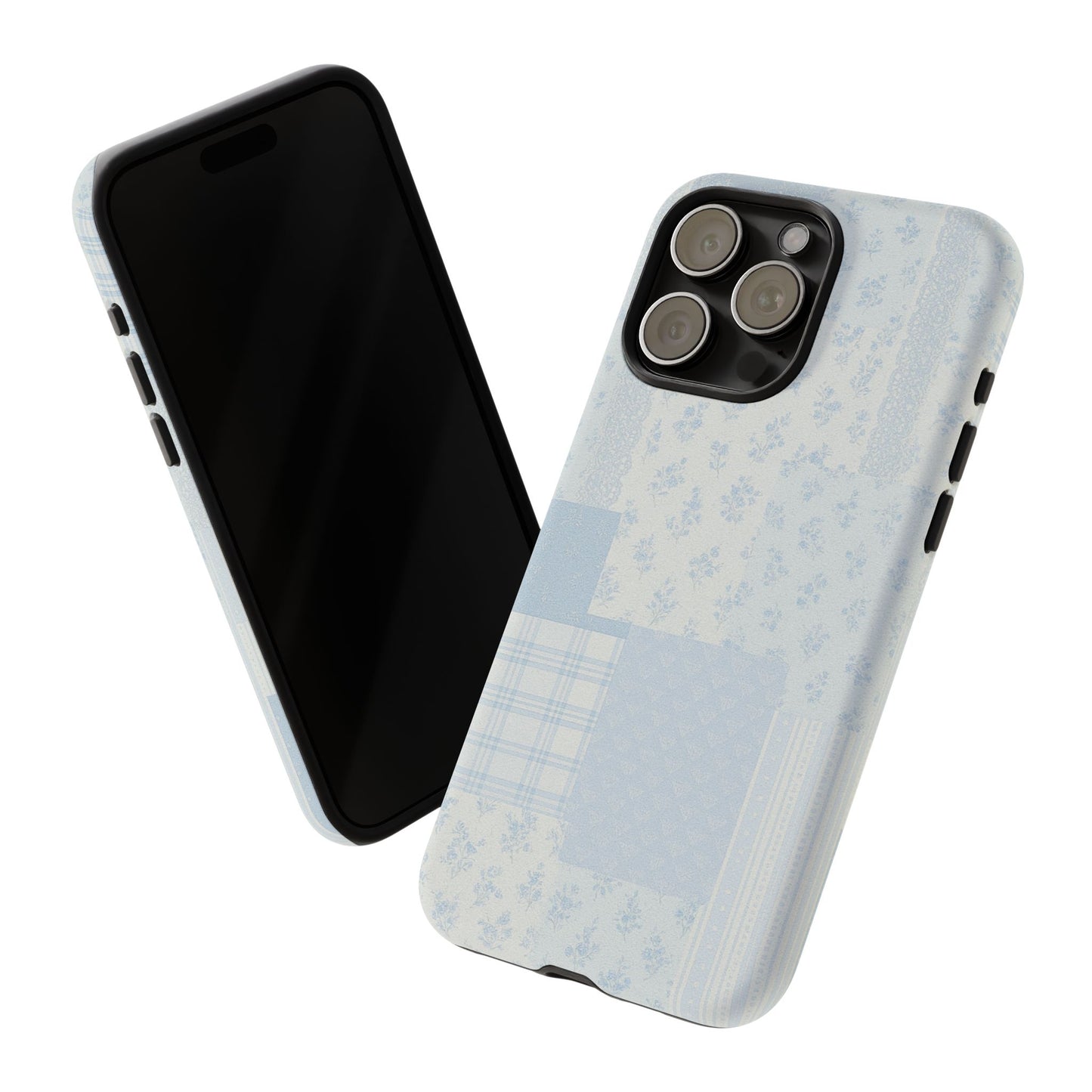 Blue Floral Lace Phone Case