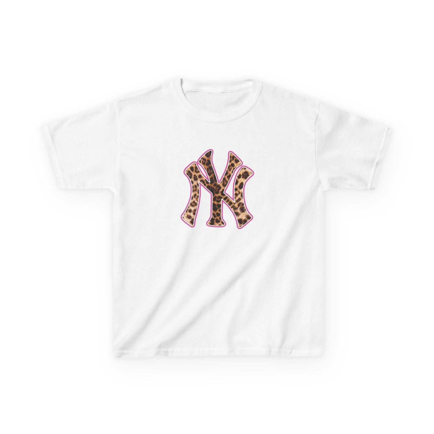 New York Leopard Print Baby Tee