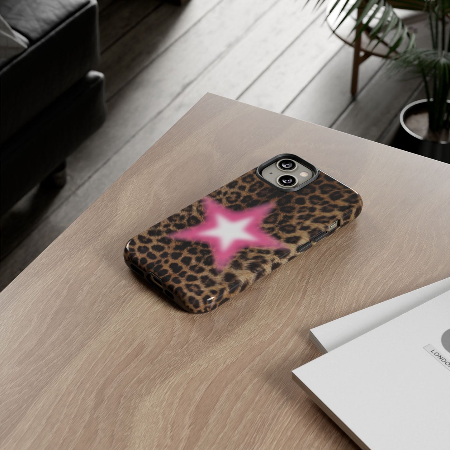 Leopard Pink Aura Phone Case