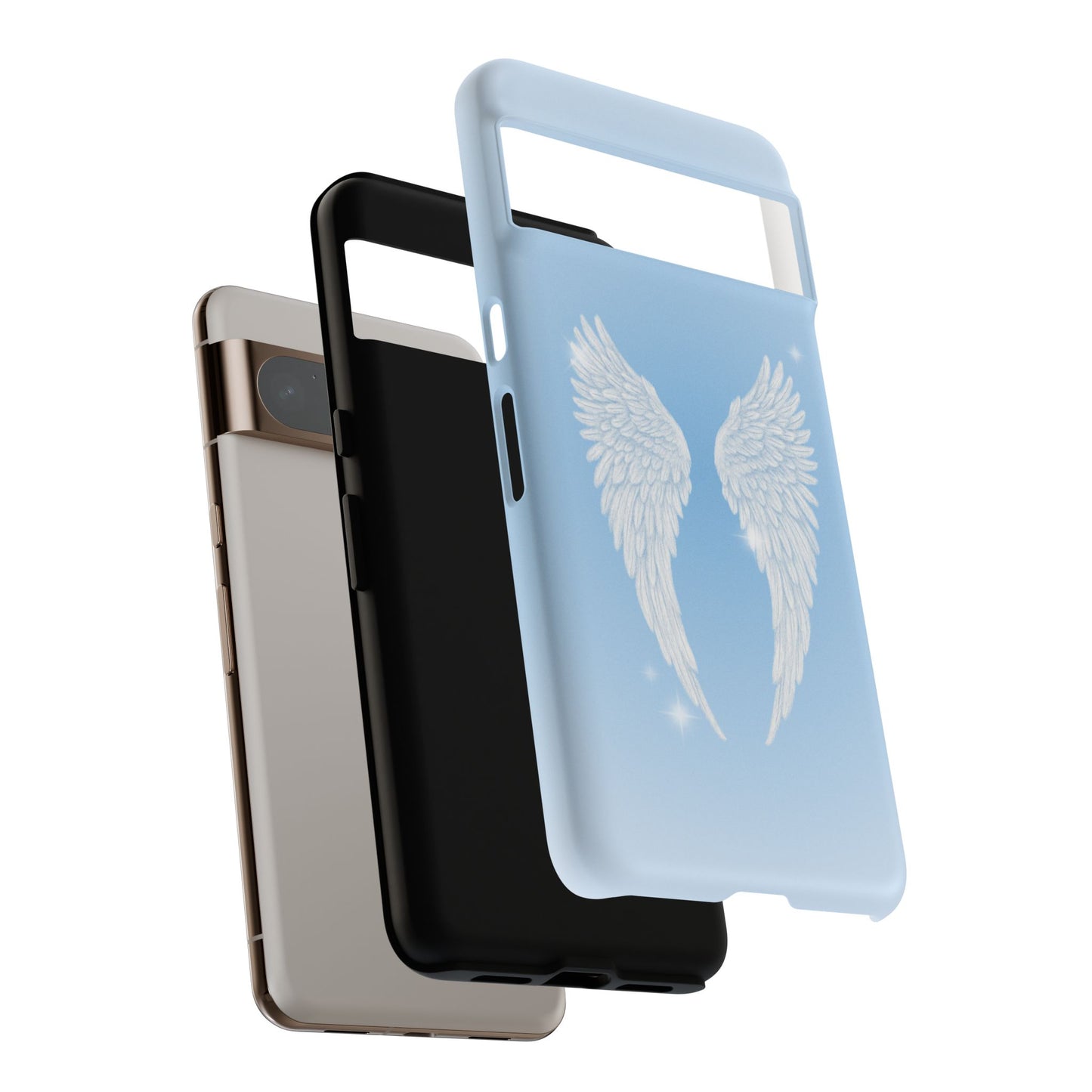 Blue Angel Wings Phone Case