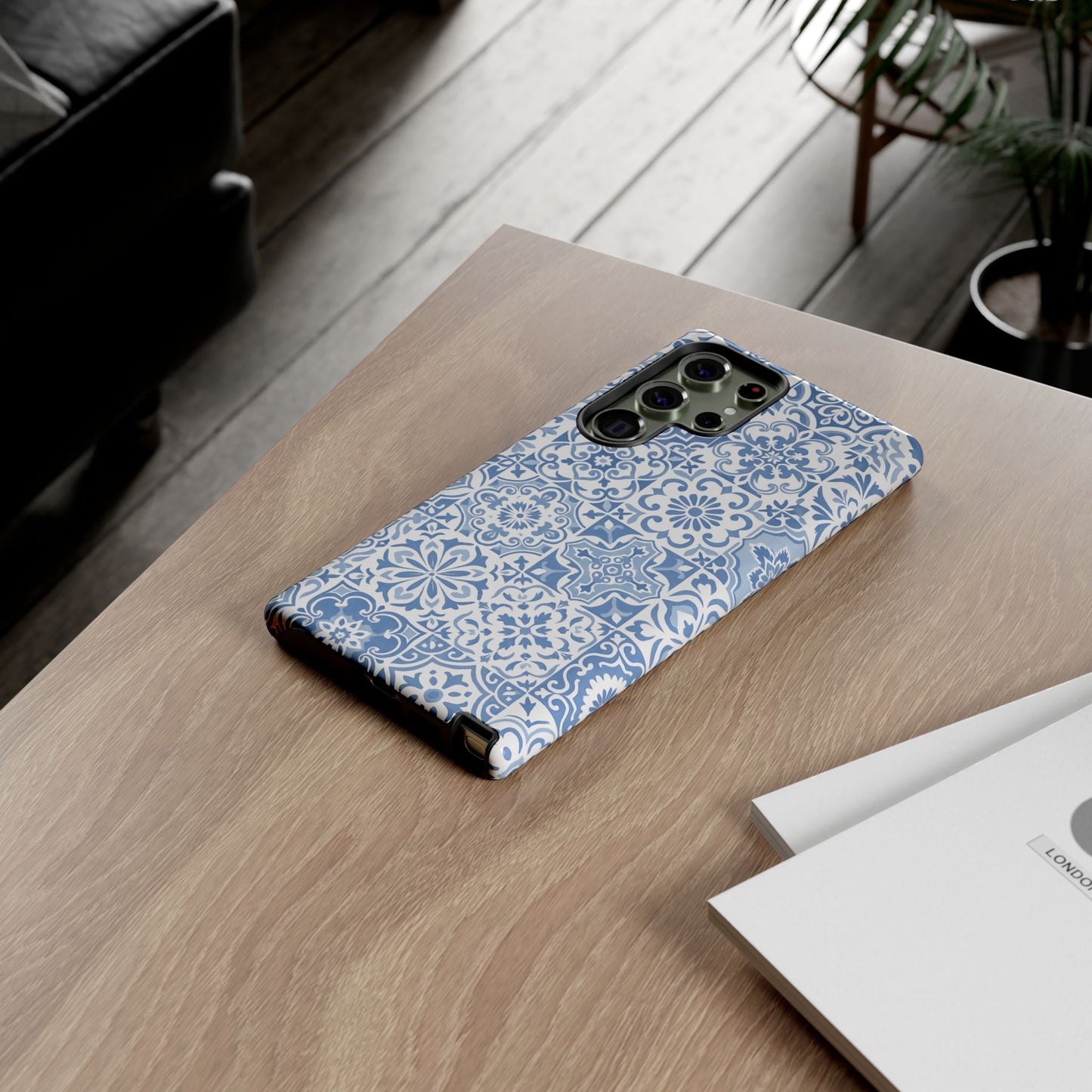 Blue Coastal Tile Phone Case