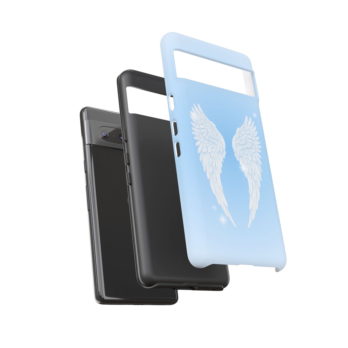 Blue Angel Wings Phone Case