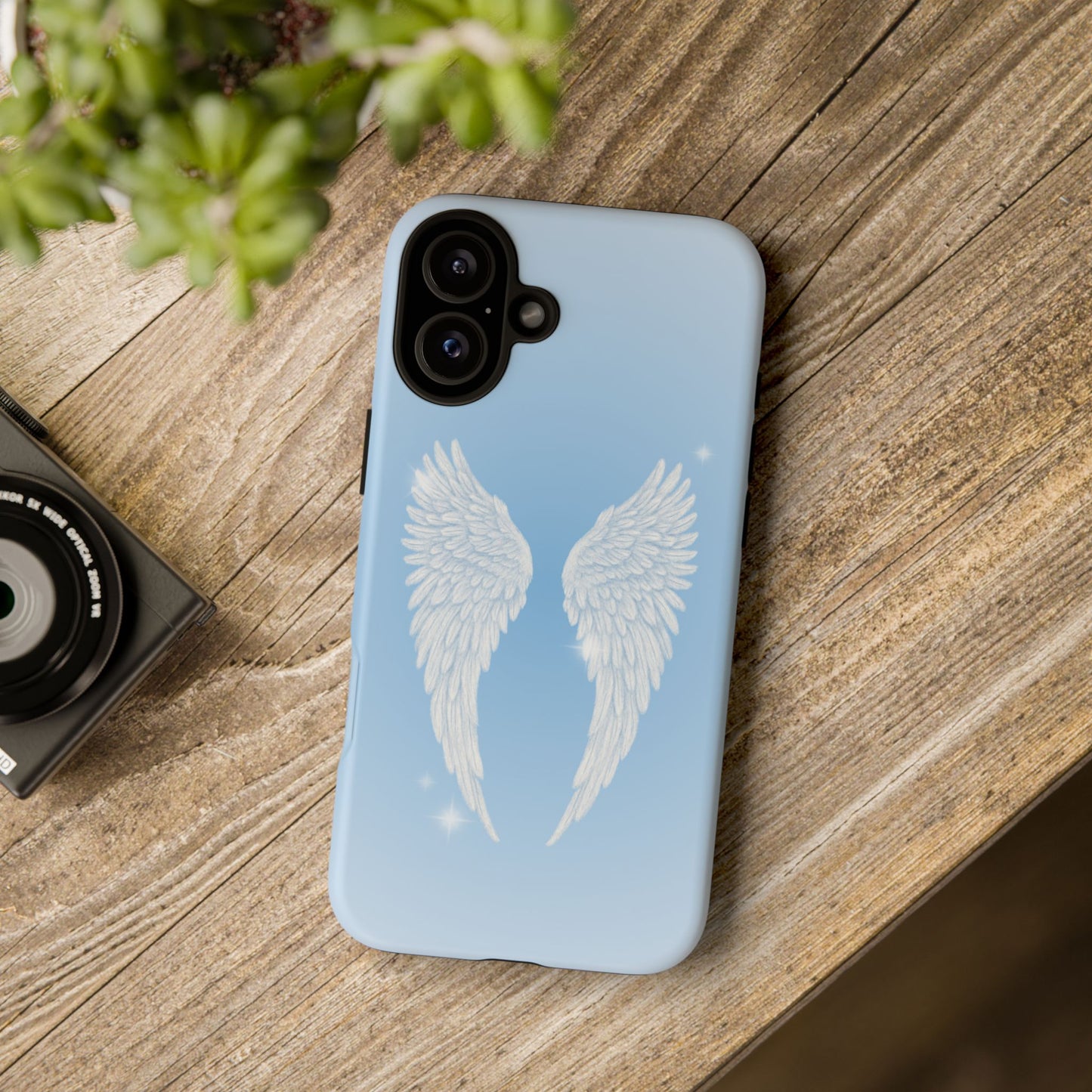 Blue Angel Wings Phone Case