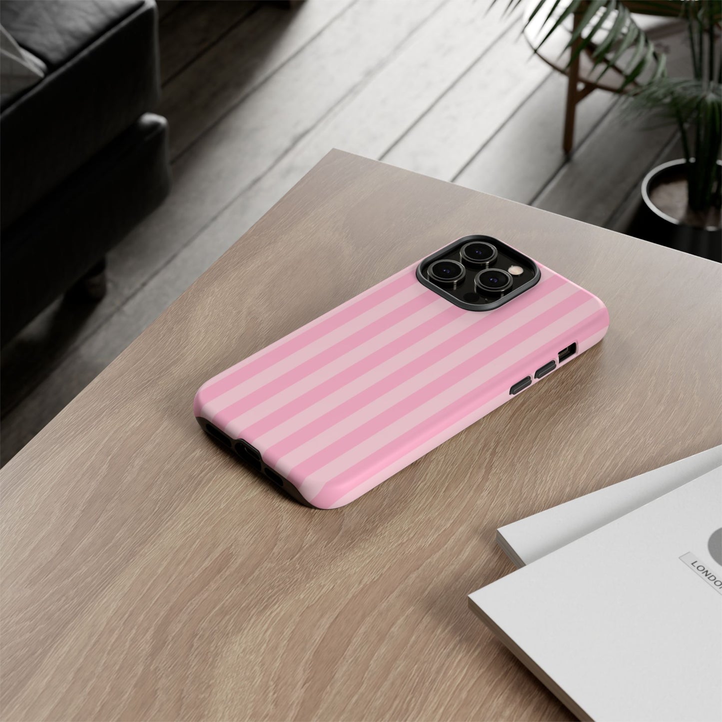 Pink Stripes Phone Case