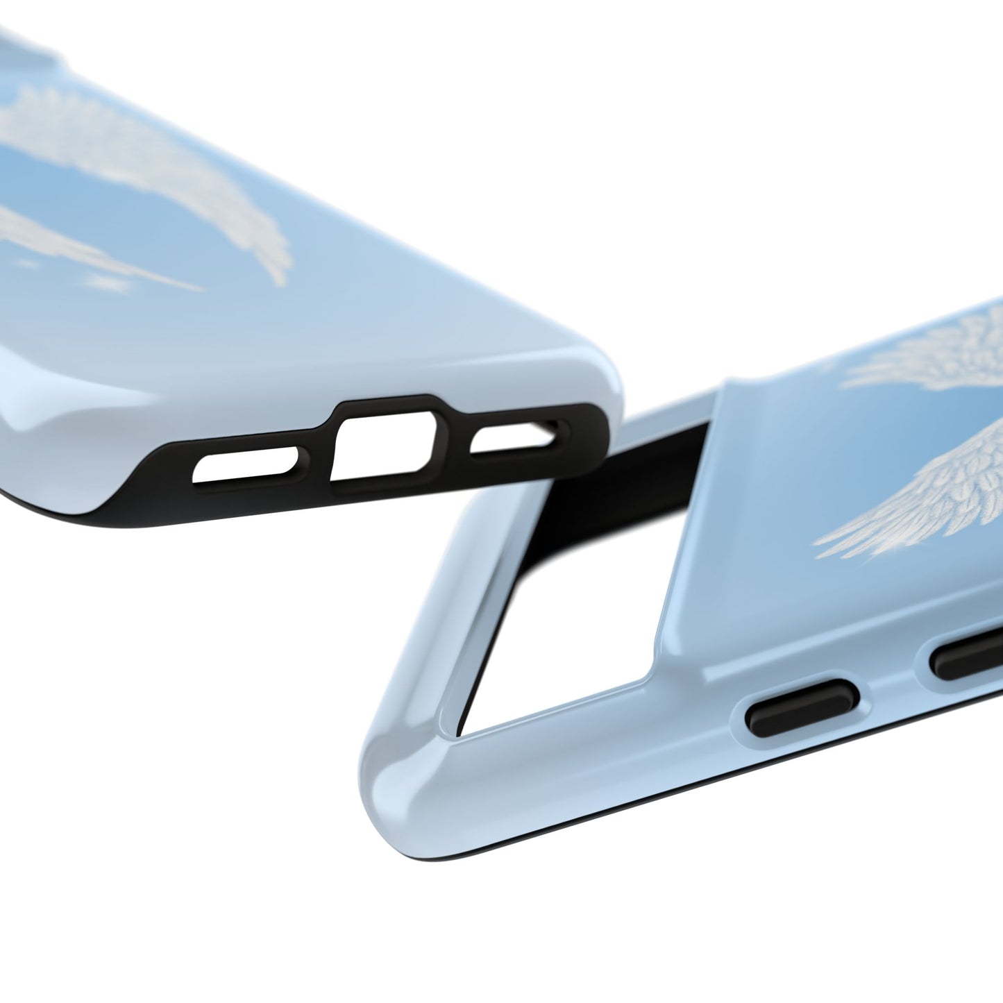 Blue Angel Wings Phone Case