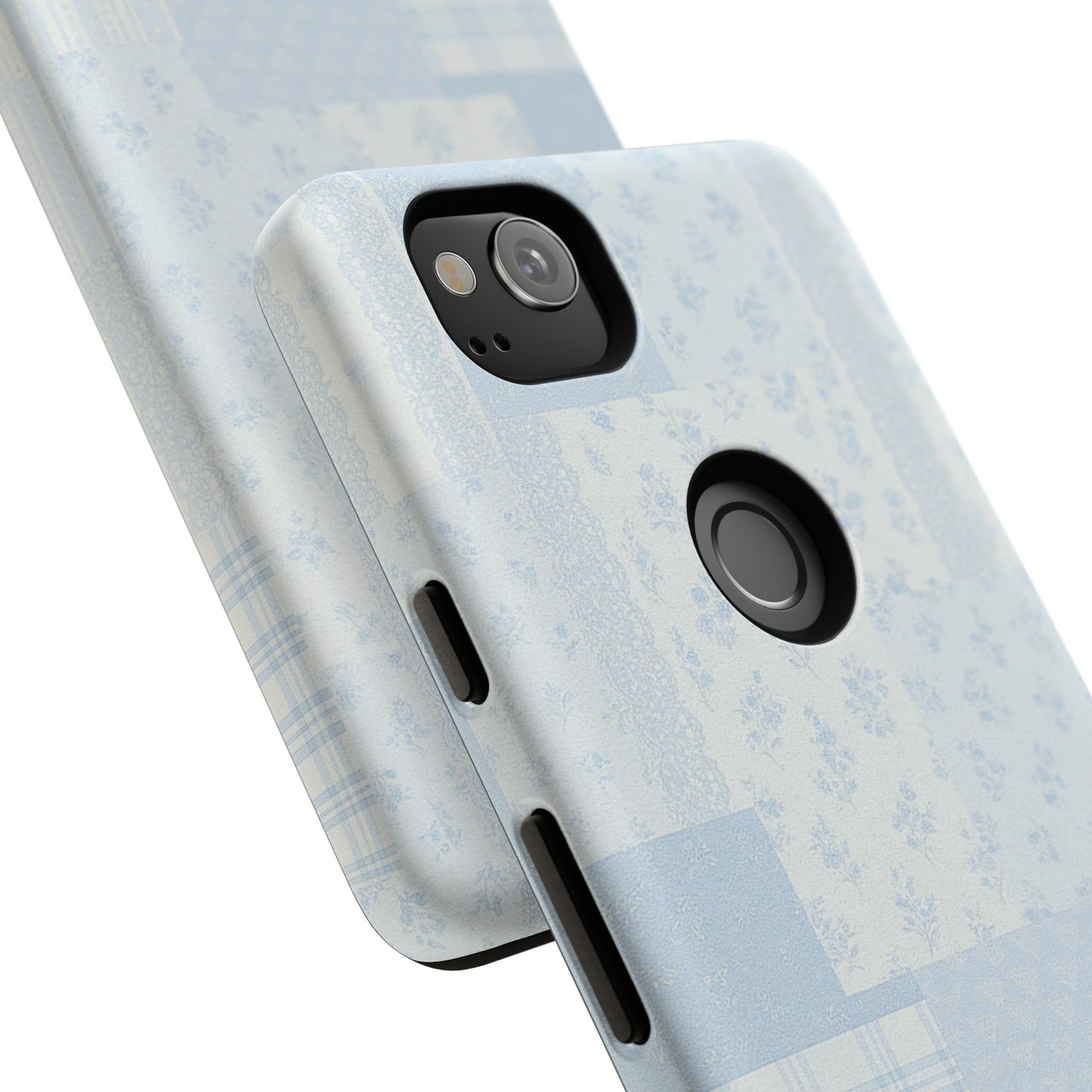 Blue Floral Lace Phone Case