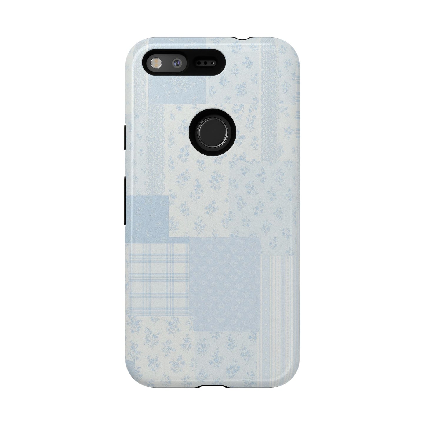 Blue Floral Lace Phone Case