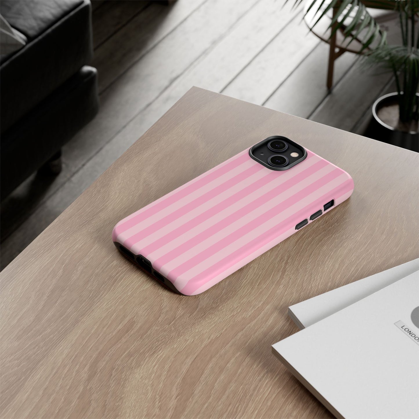 Pink Stripes Phone Case