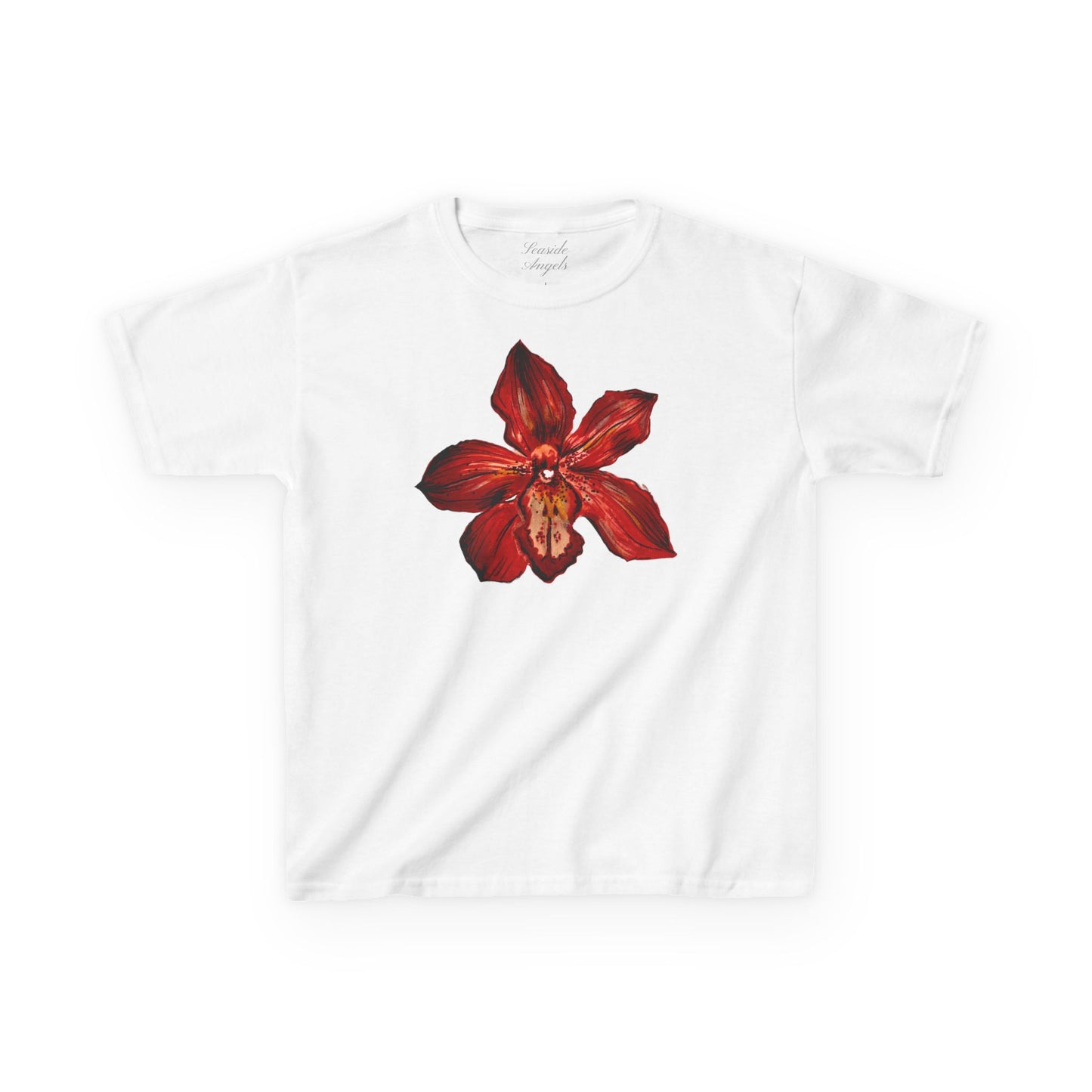 Red Orchid Baby Tee