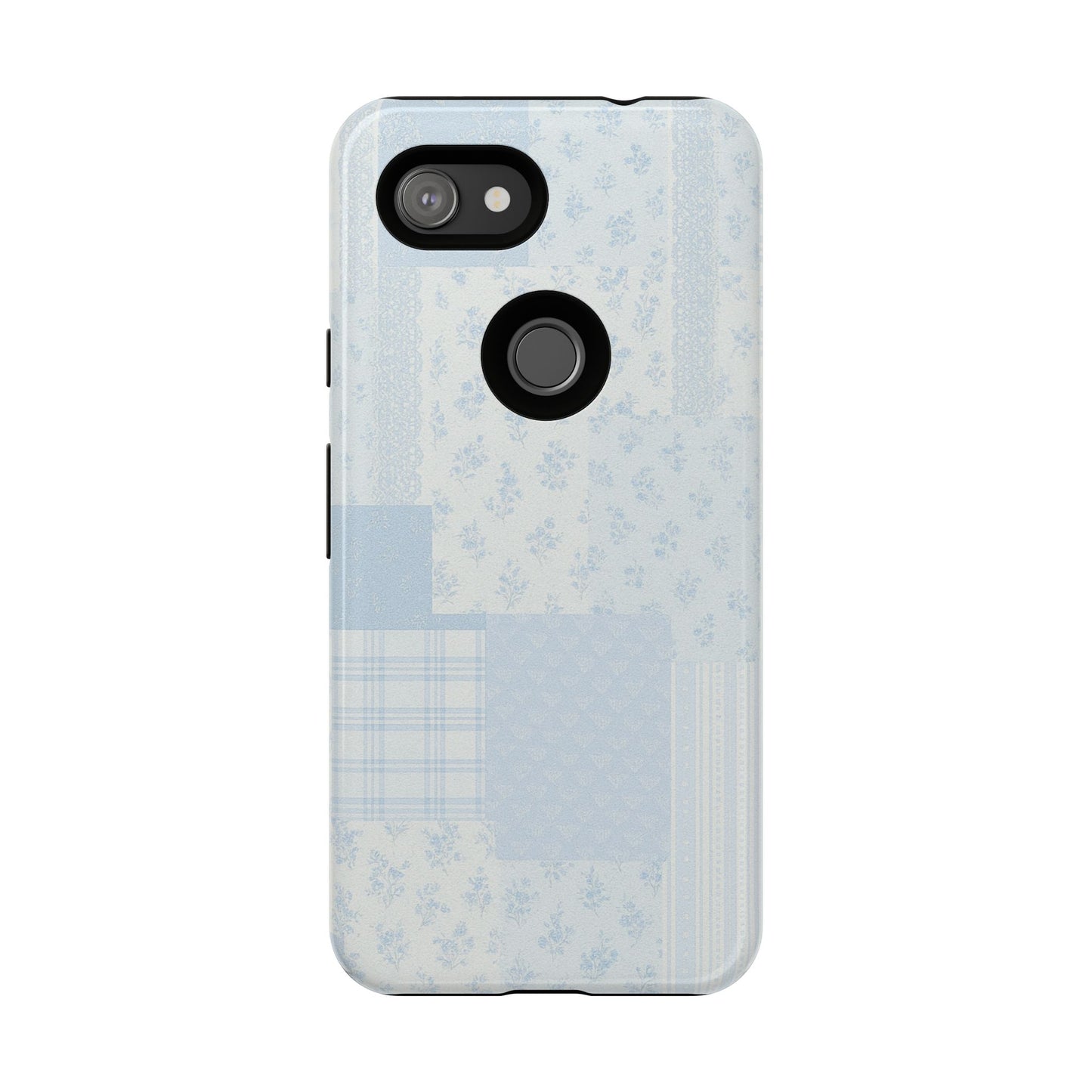 Blue Floral Lace Phone Case