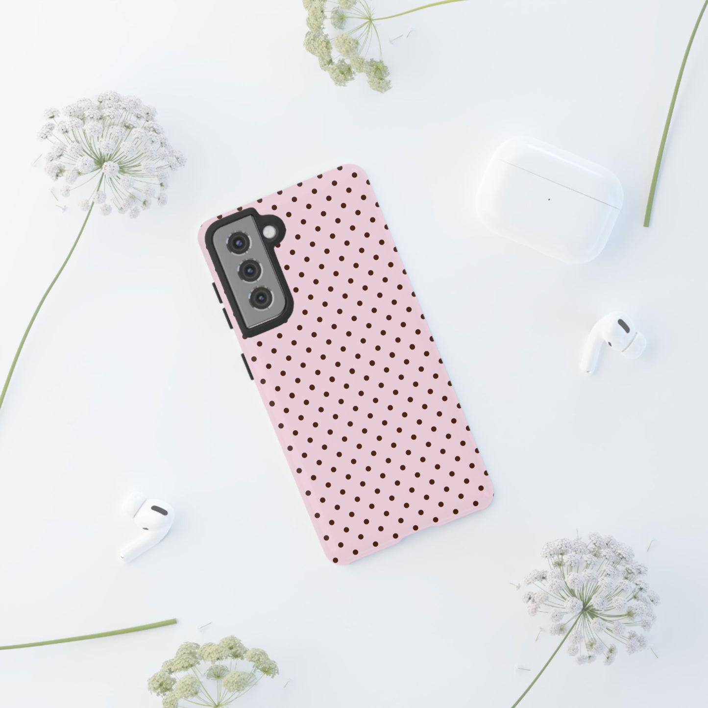Light Pink Polka Dot Phone Case