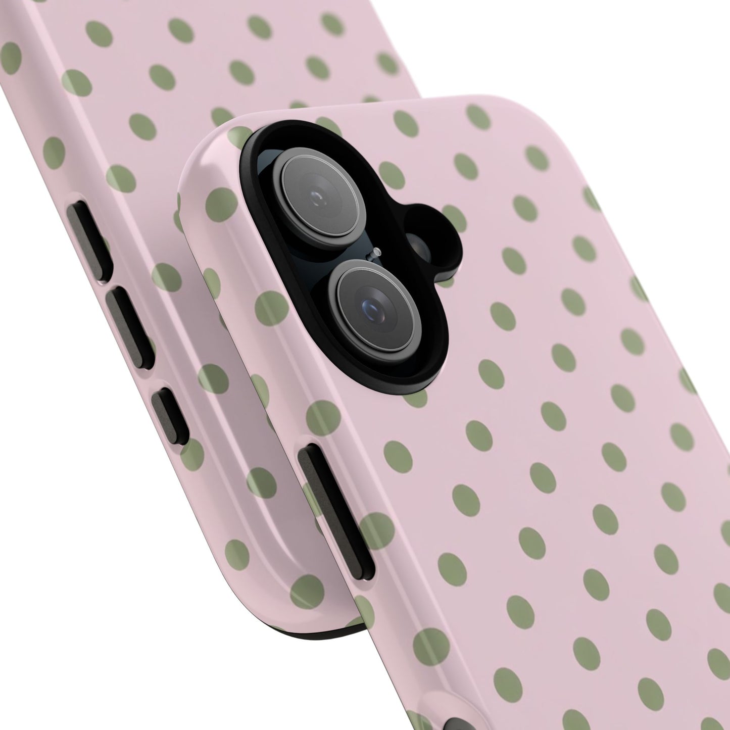 Pink Matcha Polka Dots Phone Case
