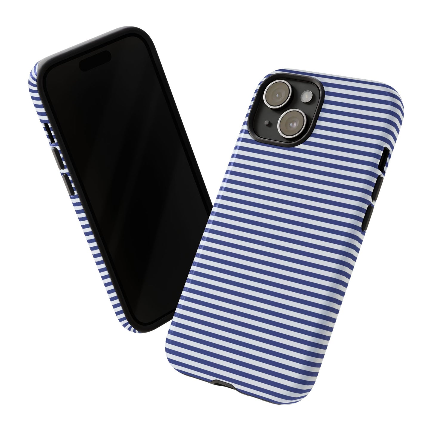 Navy Pin Stripe Phone Case