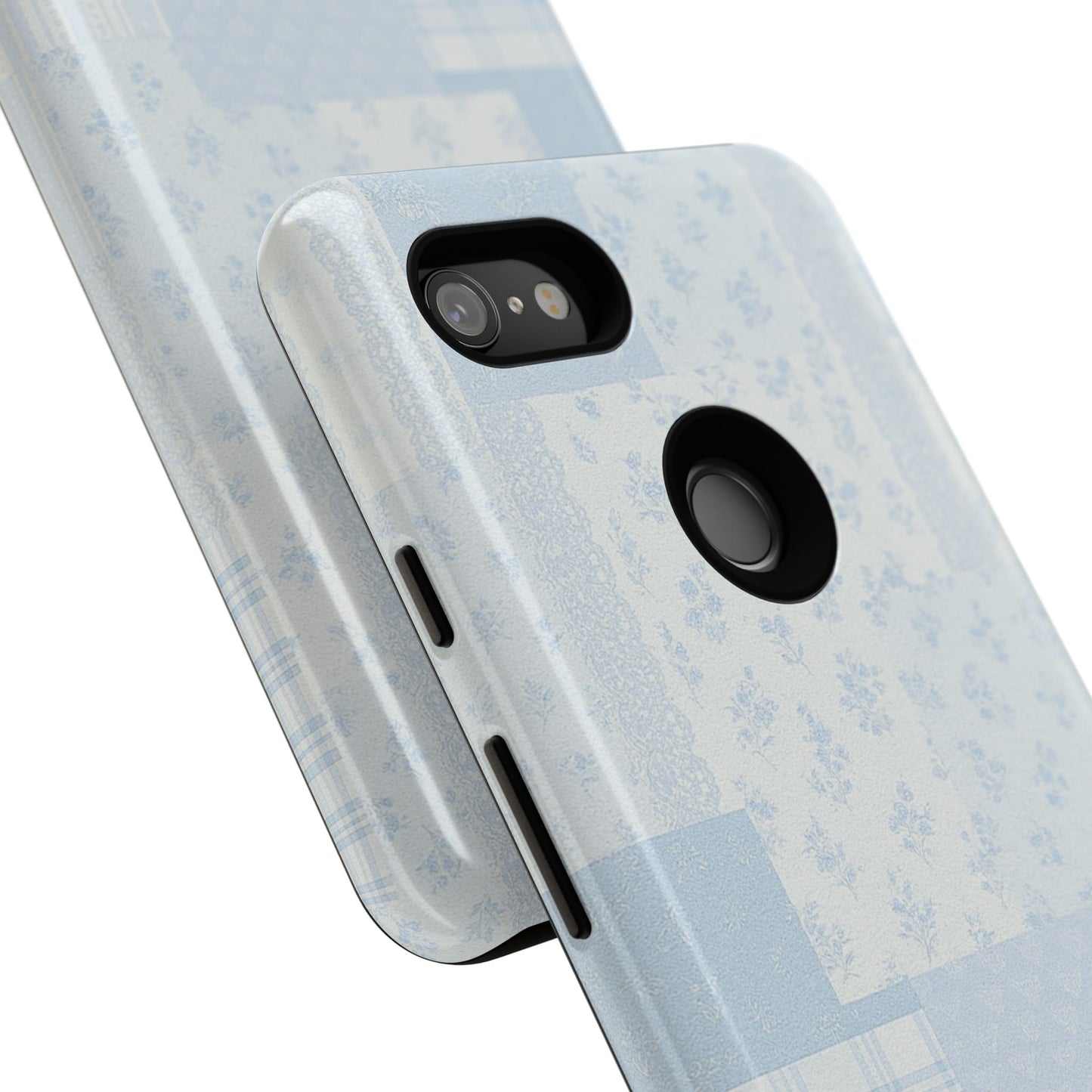 Blue Floral Lace Phone Case