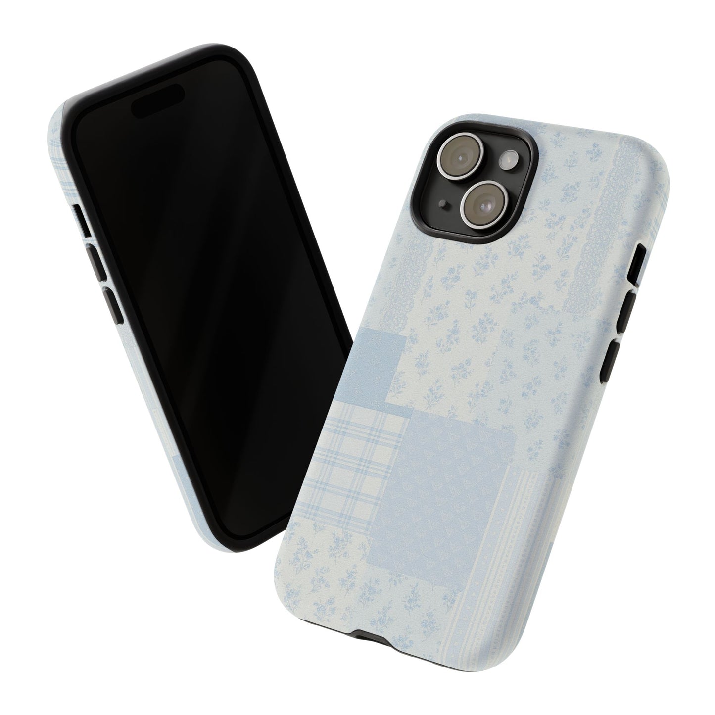 Blue Floral Lace Phone Case