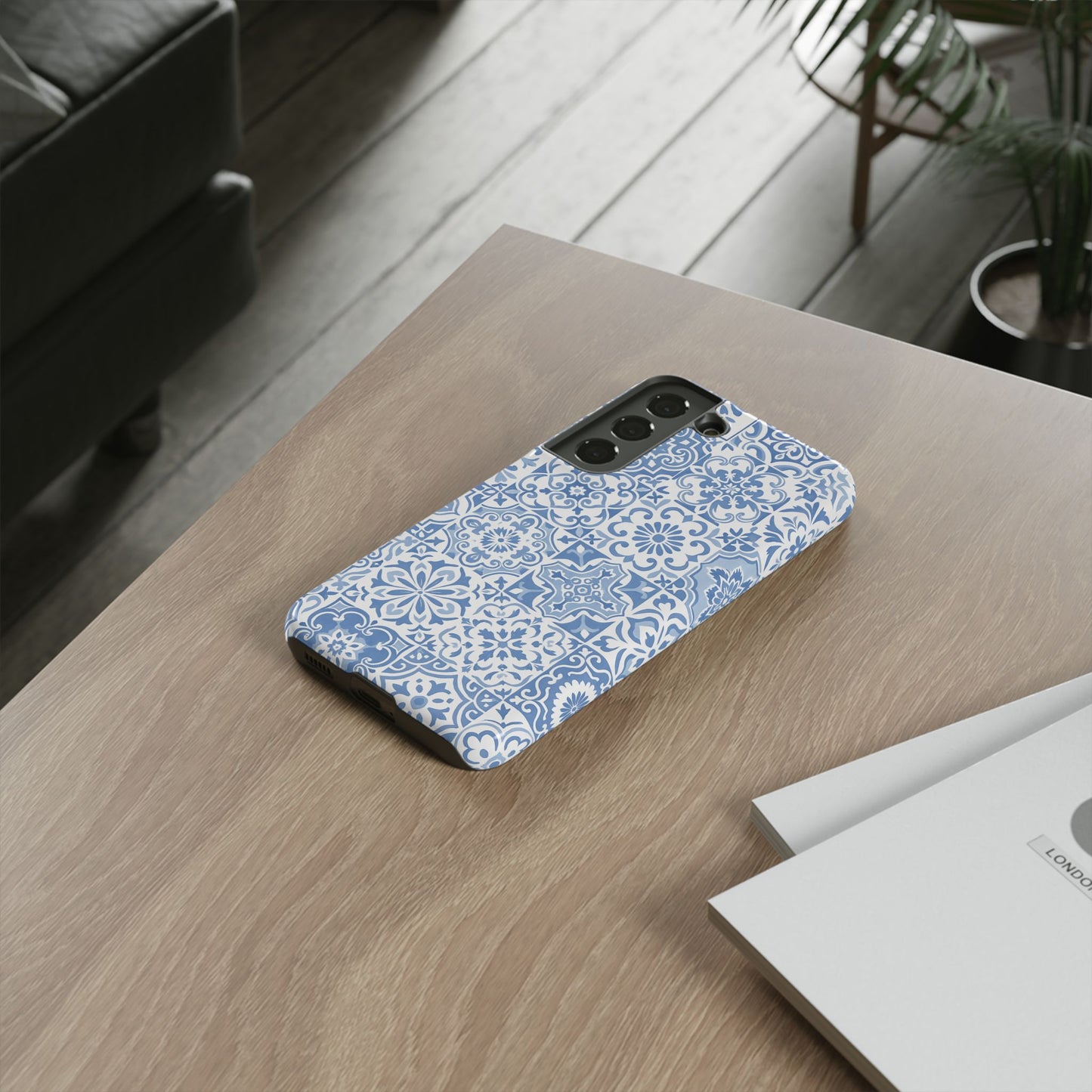 Blue Coastal Tile Phone Case