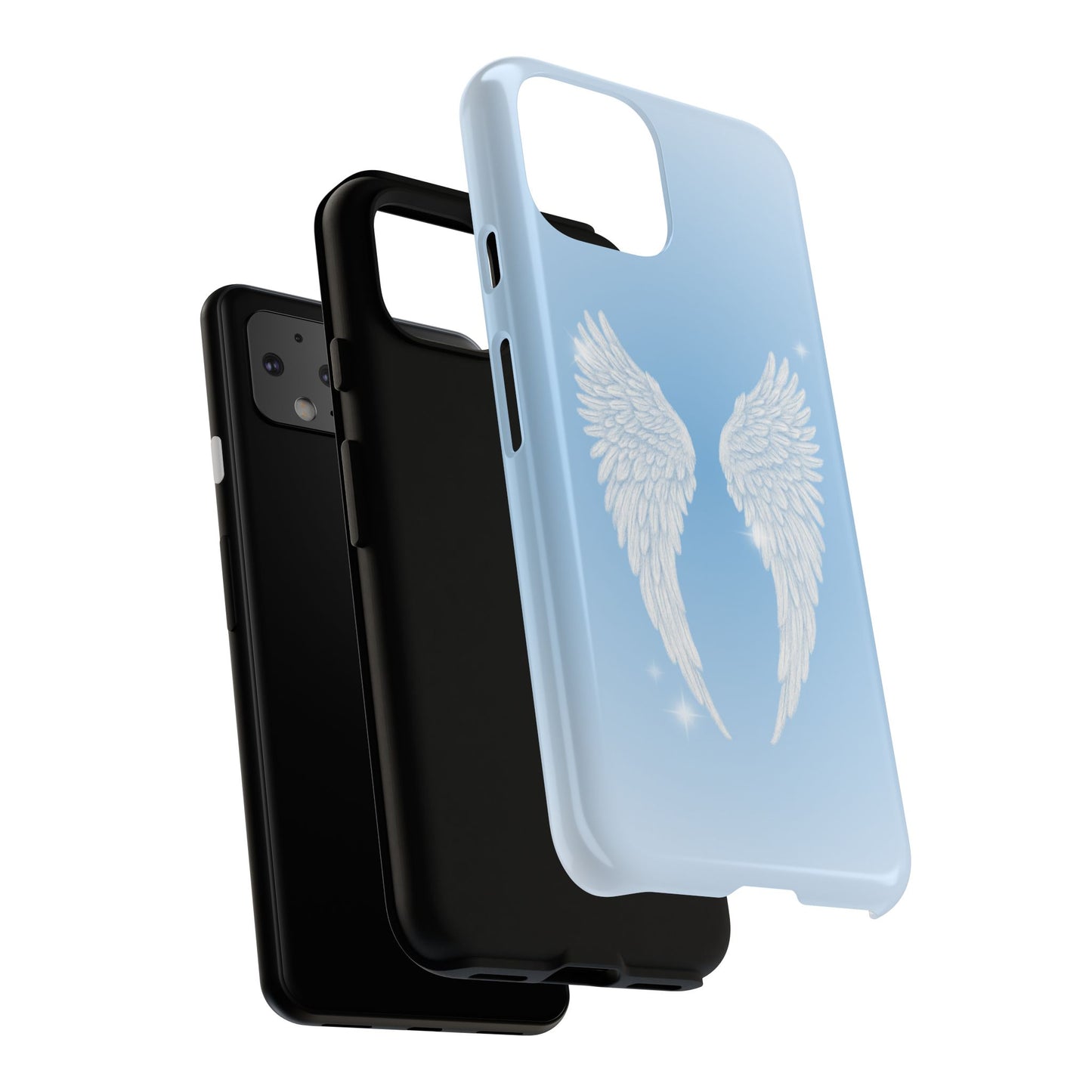 Blue Angel Wings Phone Case