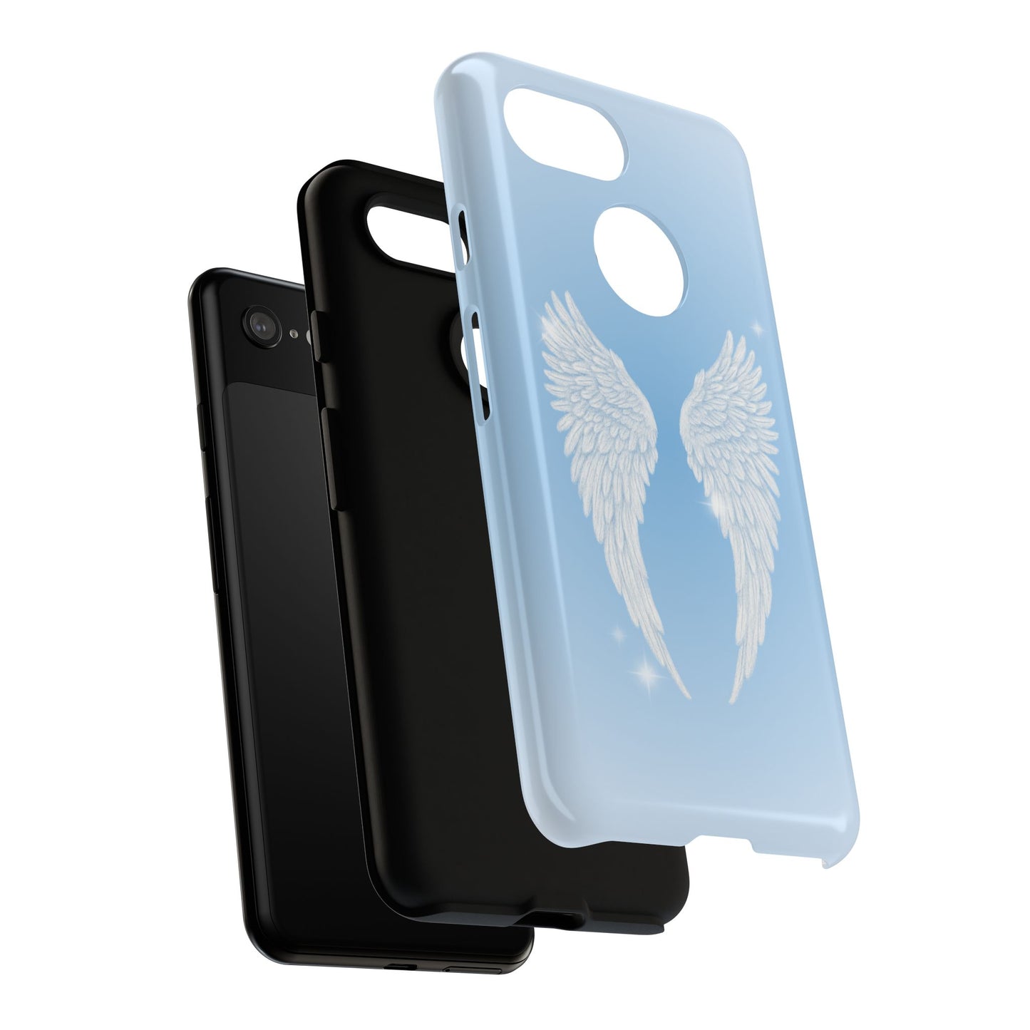 Blue Angel Wings Phone Case