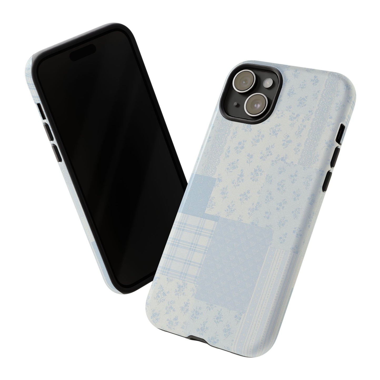 Blue Floral Lace Phone Case