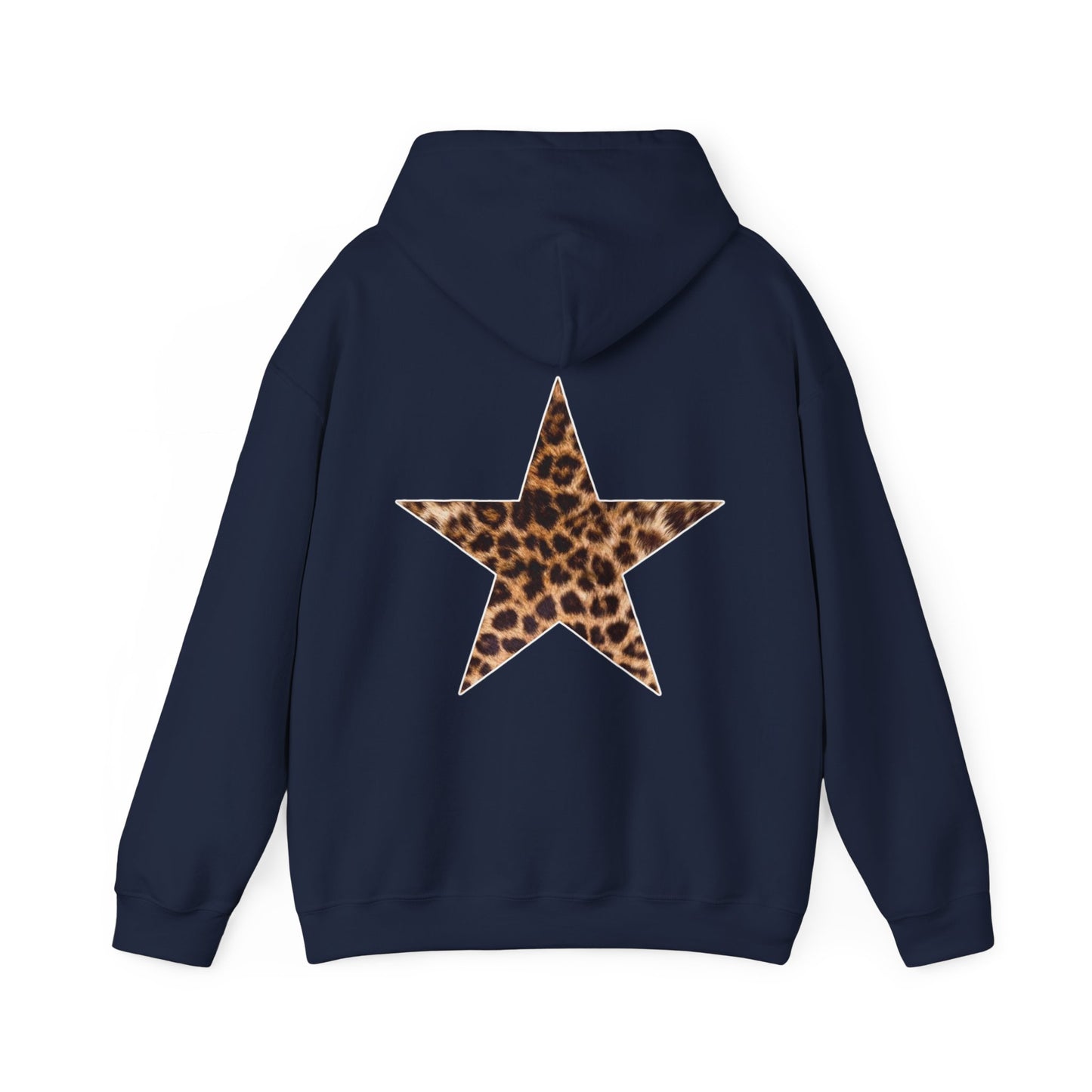Leopard Print Star Hoodie