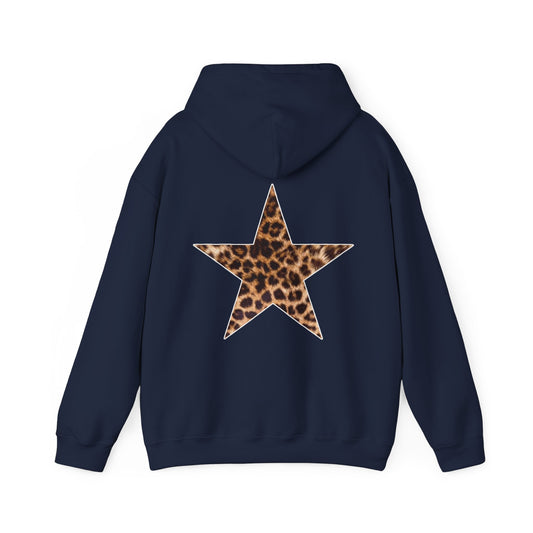 Leopard Print Star Hoodie