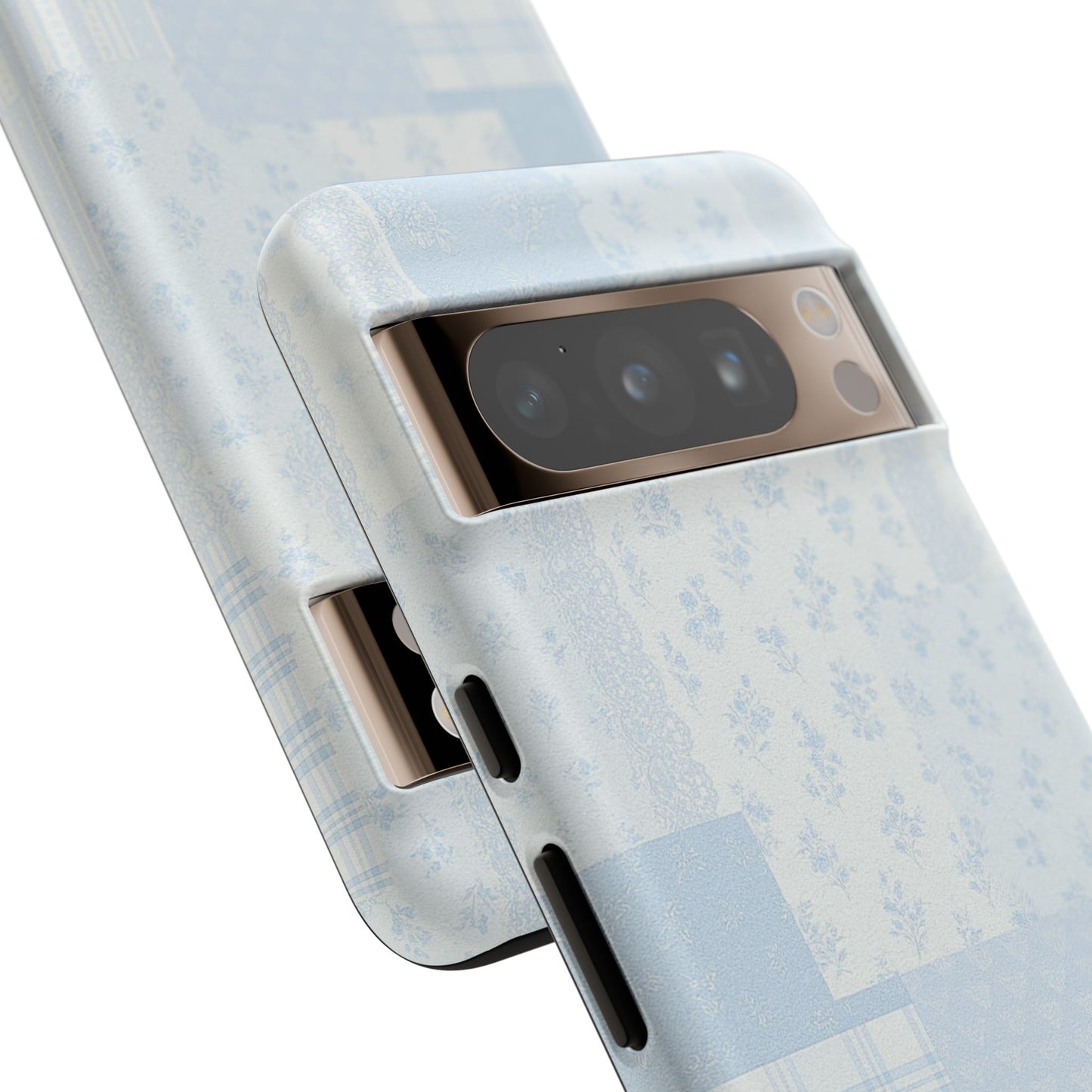 Blue Floral Lace Phone Case