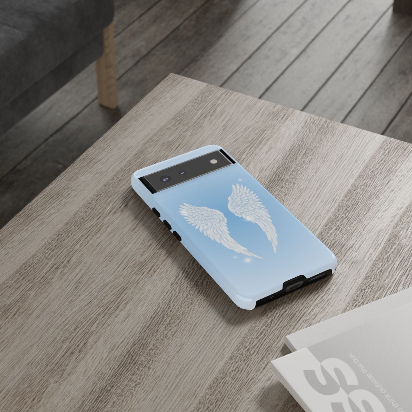 Blue Angel Wings Phone Case