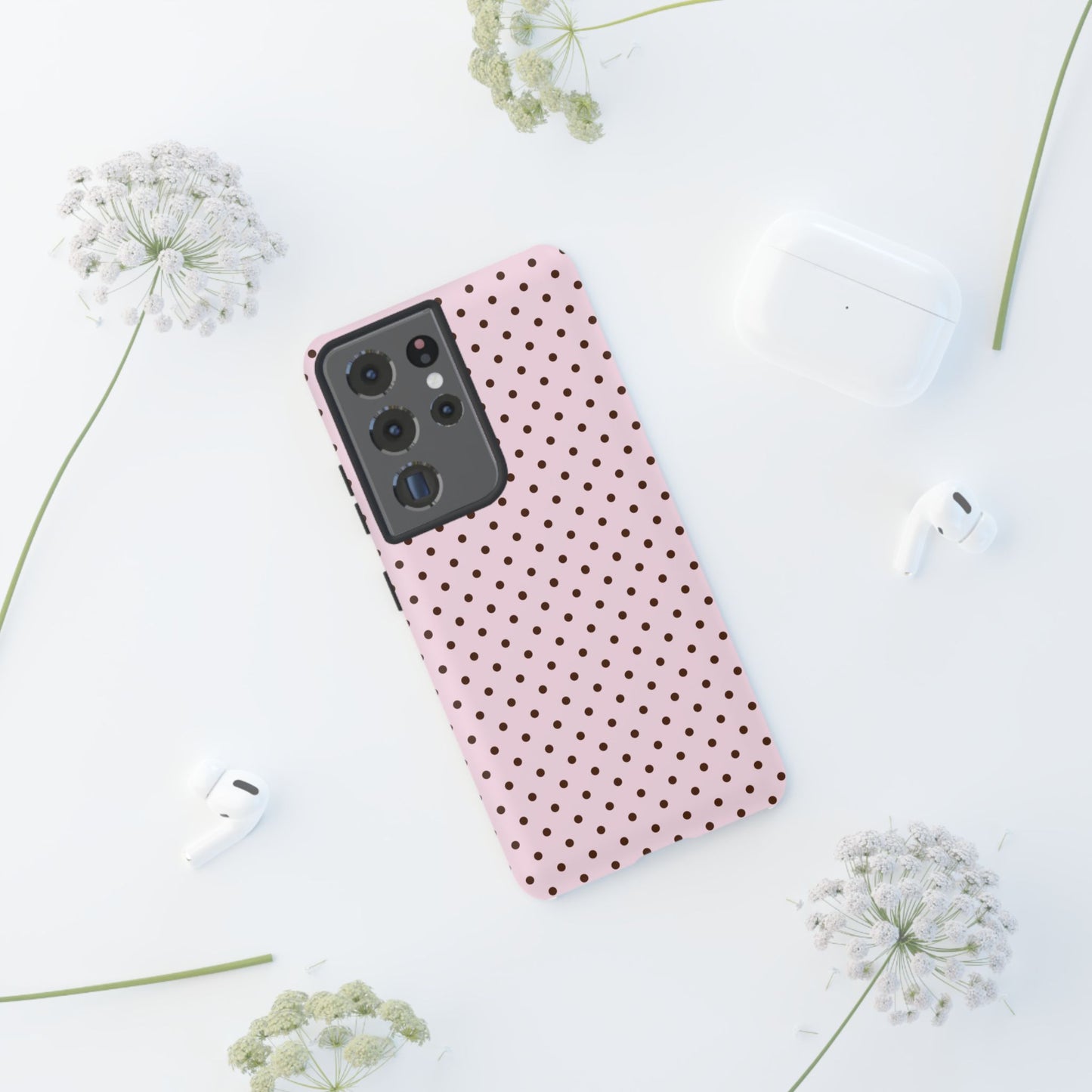 Light Pink Polka Dot Phone Case