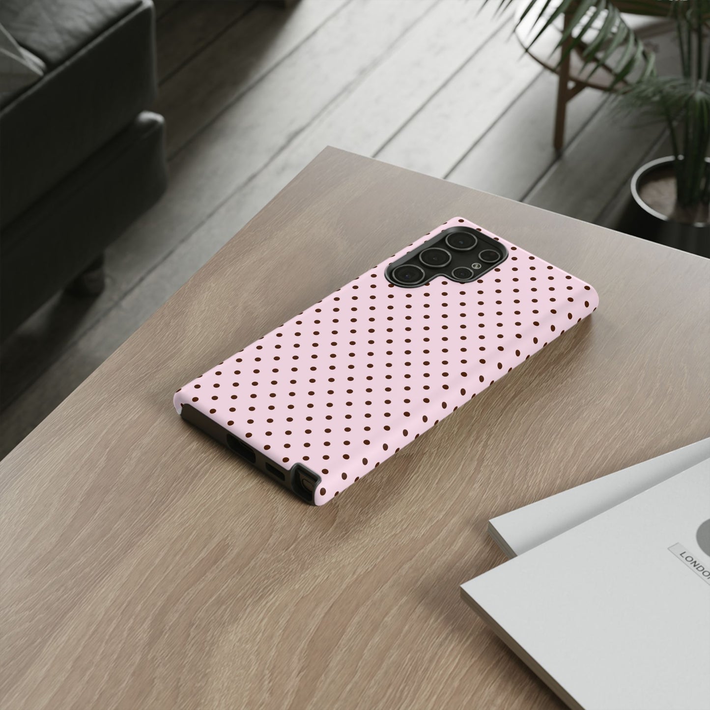 Light Pink Polka Dot Phone Case