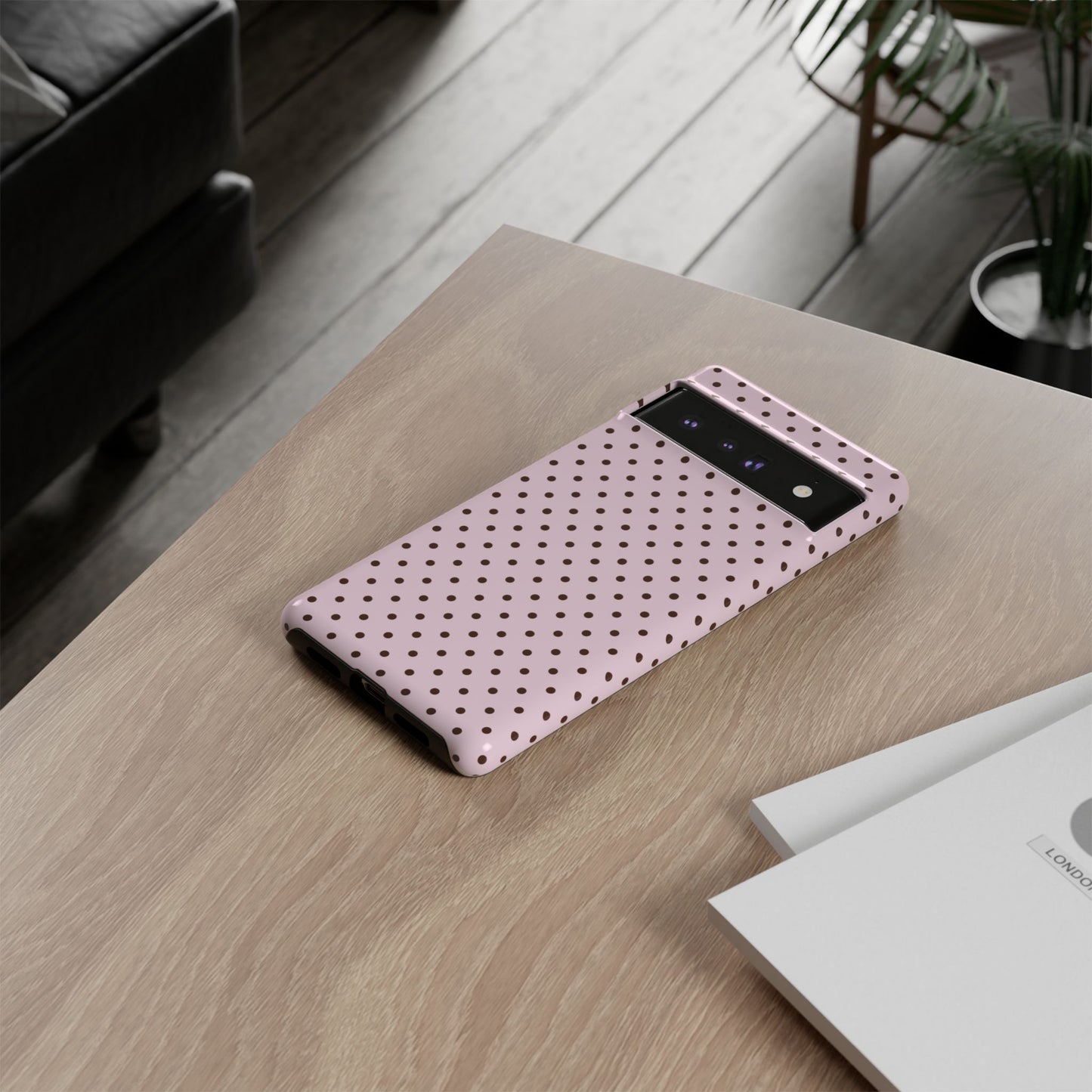 Light Pink Polka Dot Phone Case