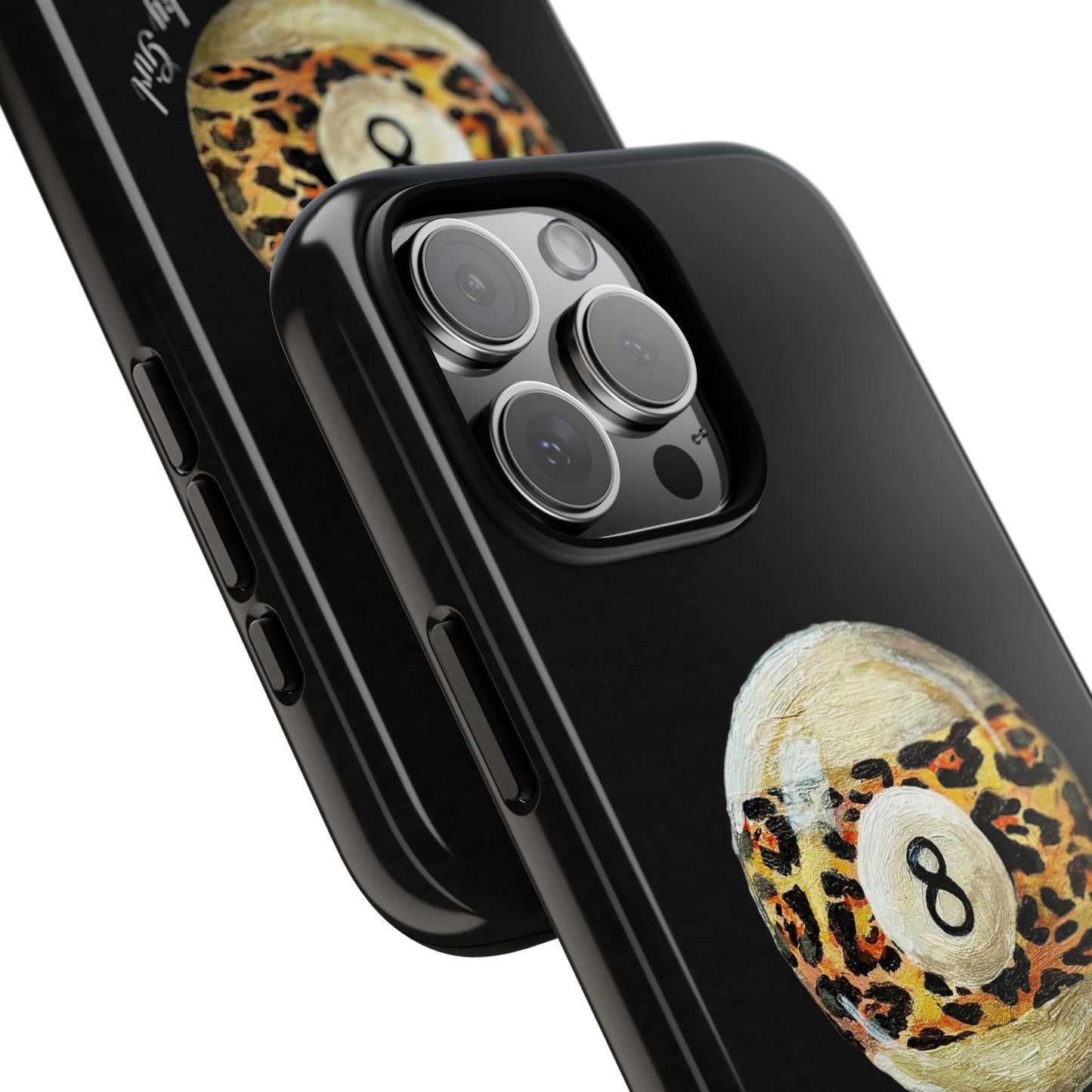 Leopard Print 8 Ball Phone Case