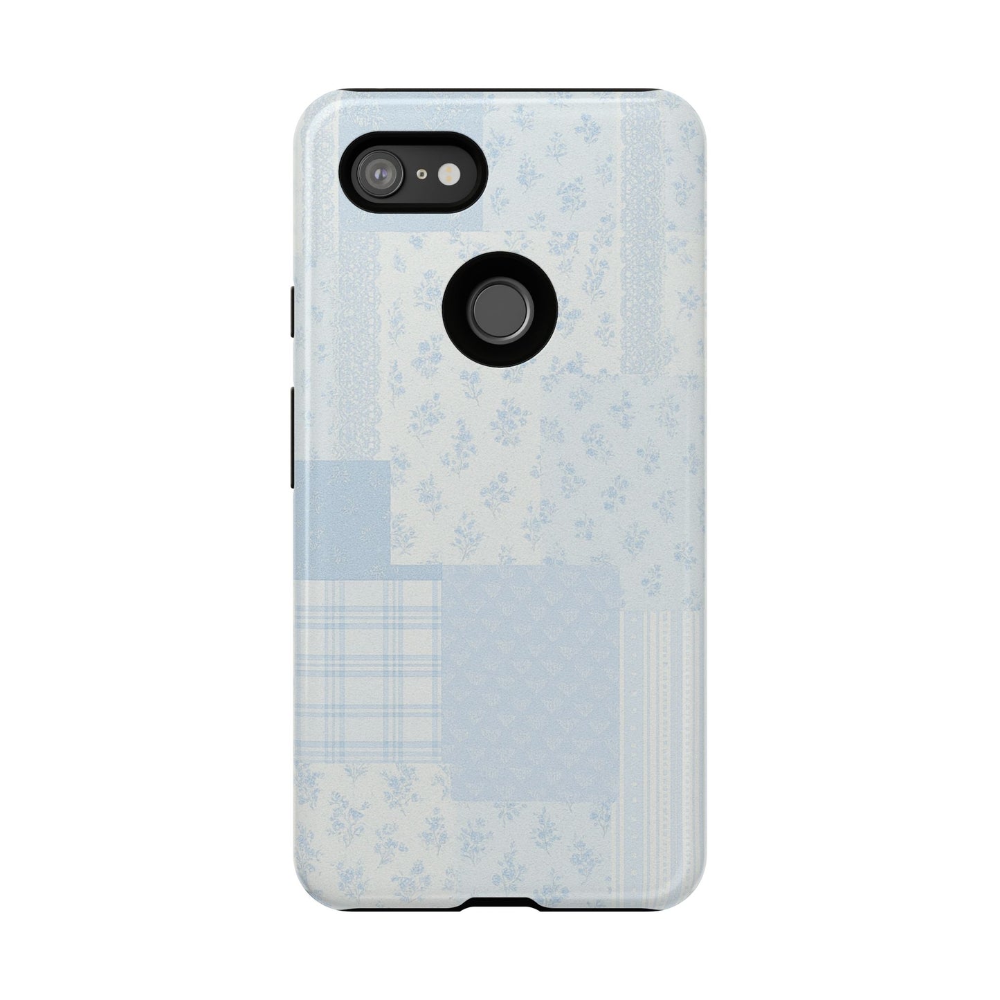 Blue Floral Lace Phone Case