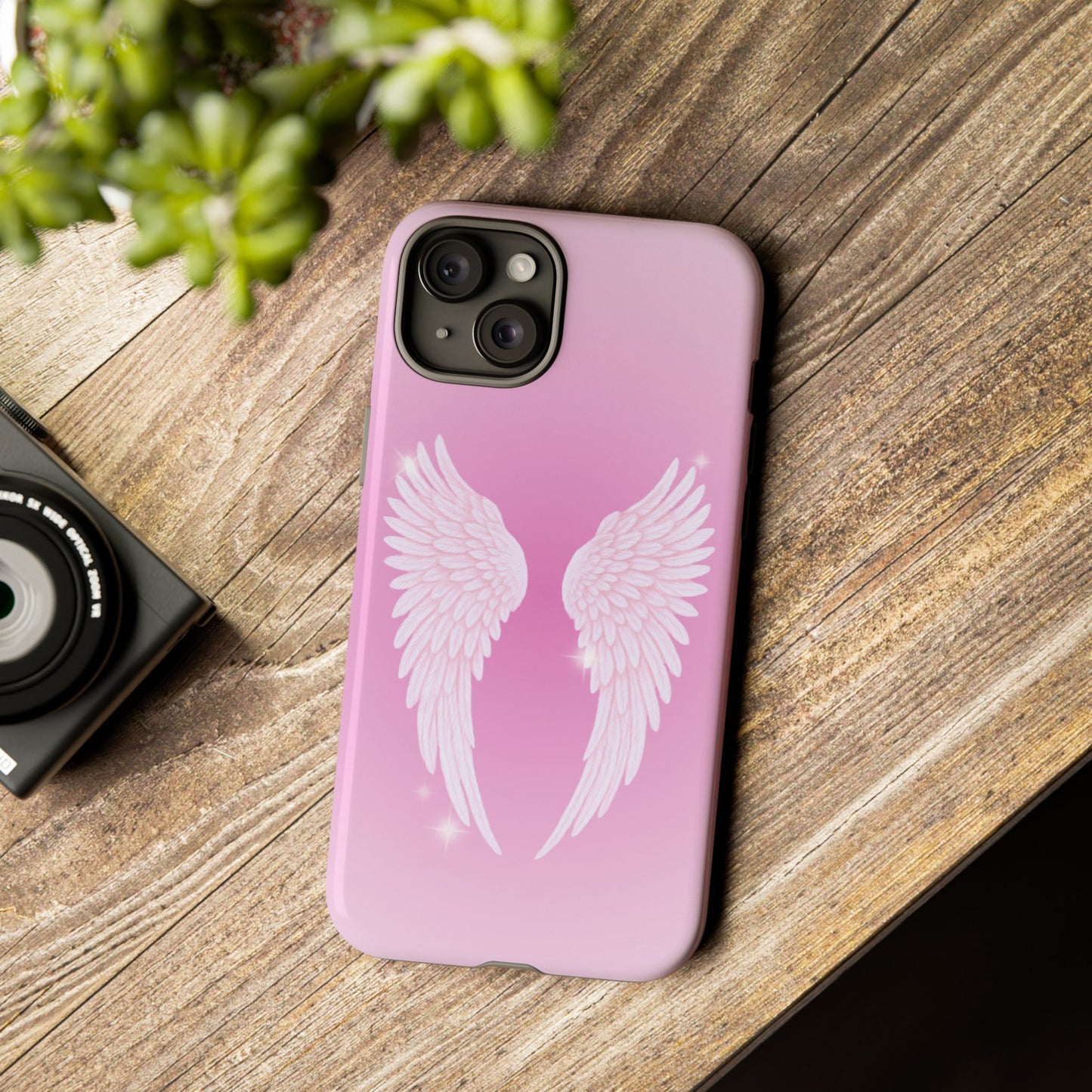 Pink Angel Wings Phone Case