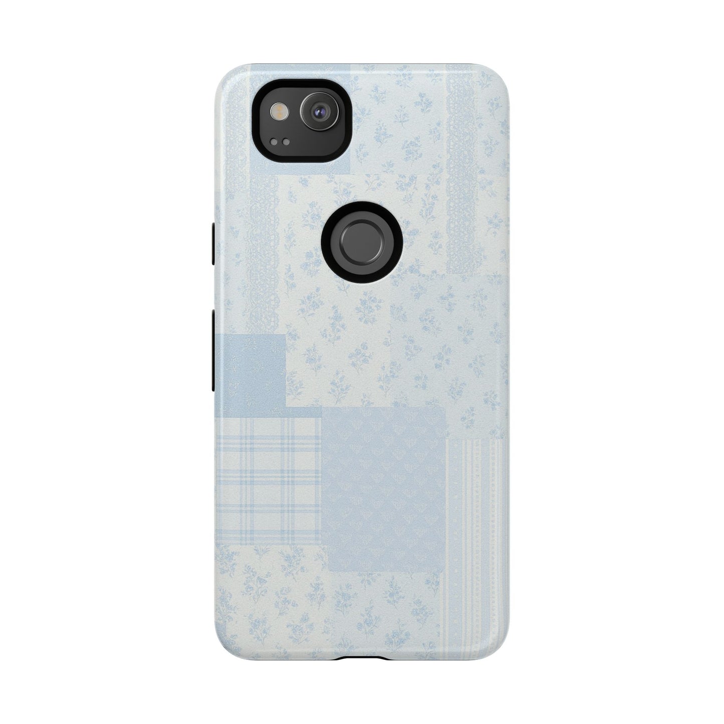 Blue Floral Lace Phone Case