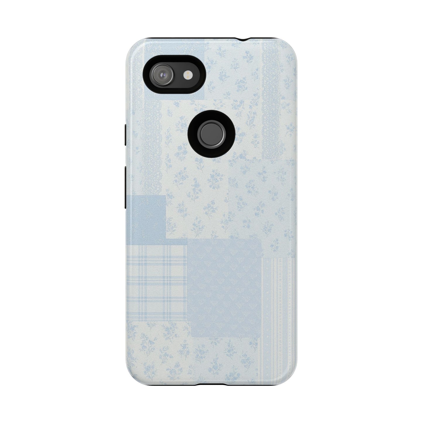 Blue Floral Lace Phone Case