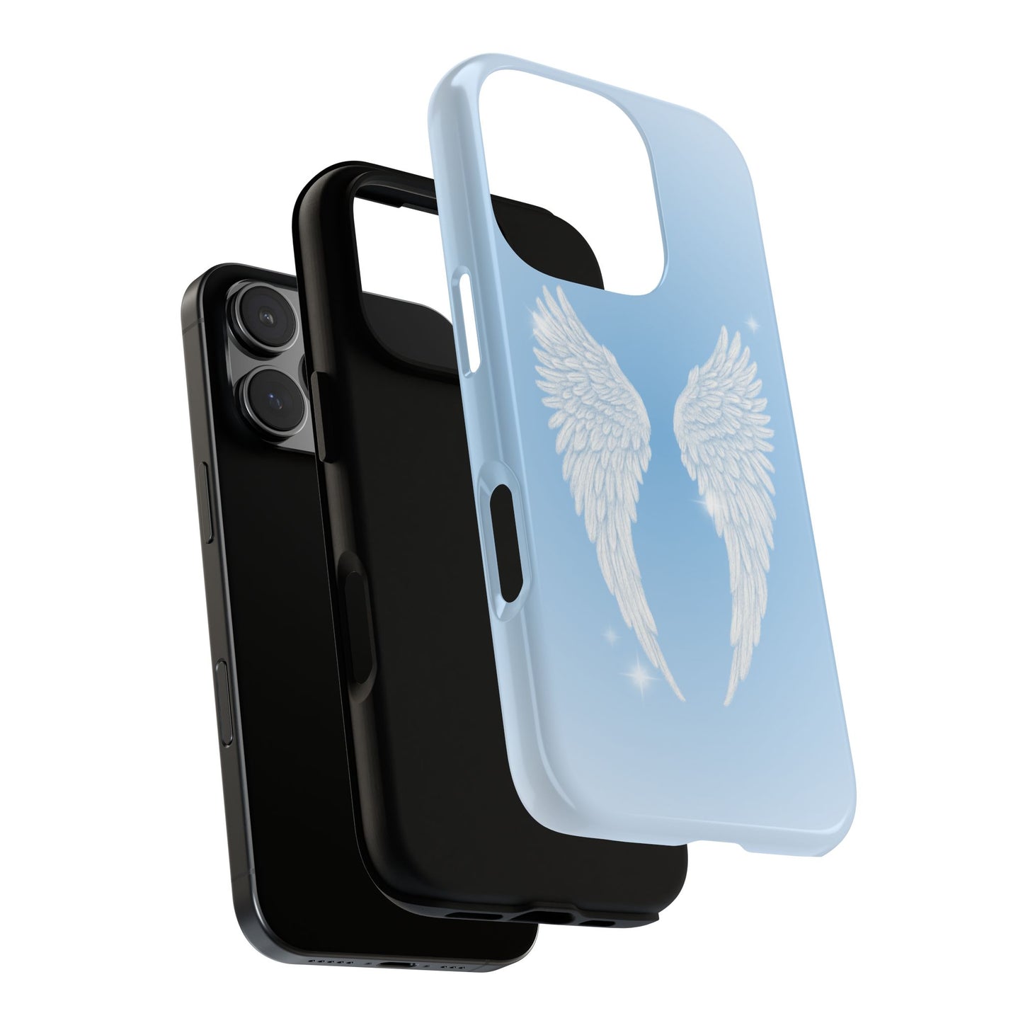 Blue Angel Wings Phone Case