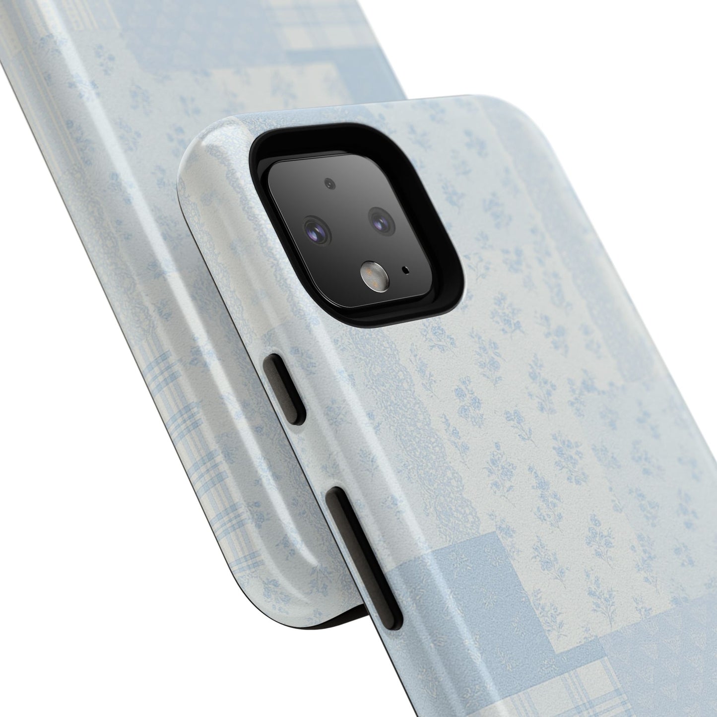 Blue Floral Lace Phone Case