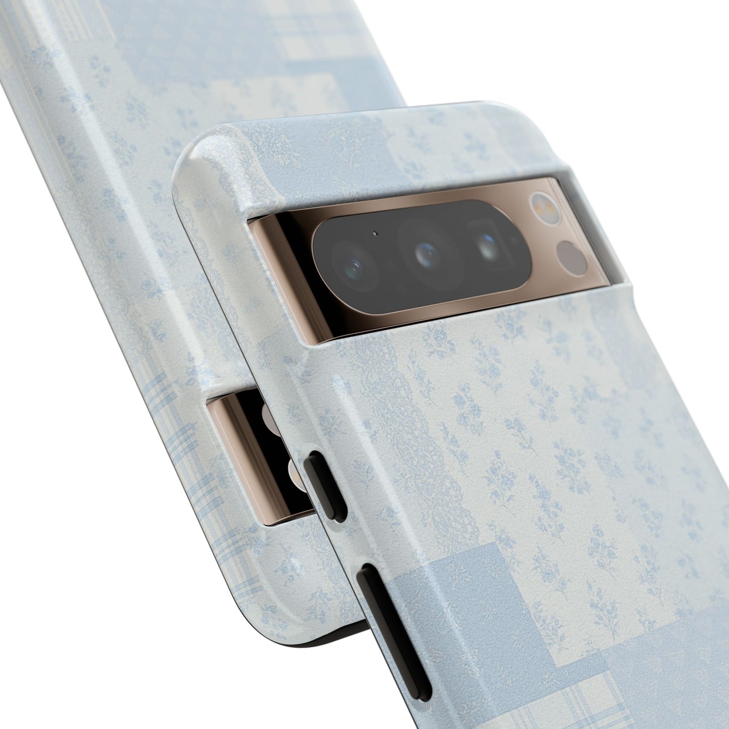 Blue Floral Lace Phone Case