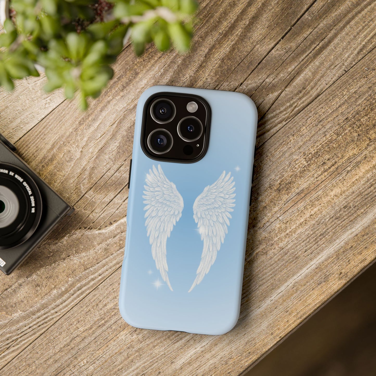 Blue Angel Wings Phone Case