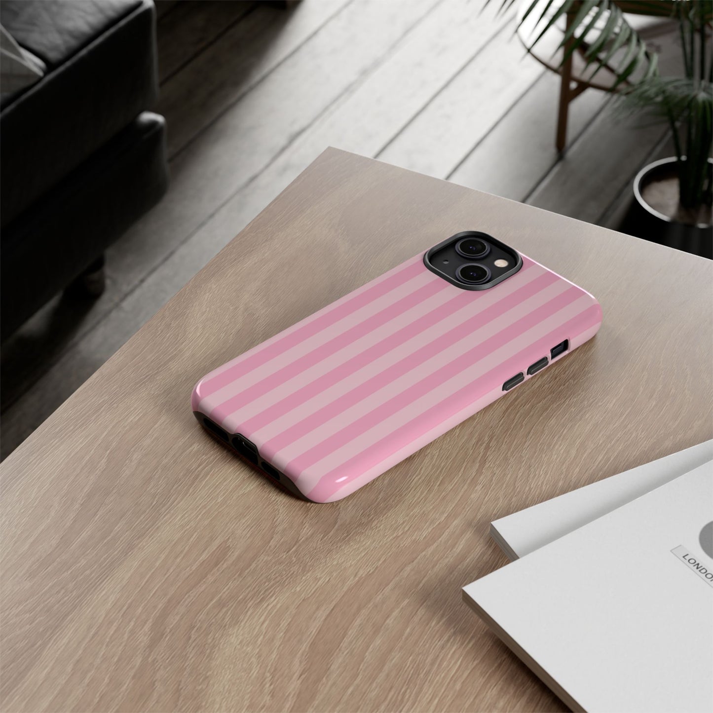 Pink Stripes Phone Case